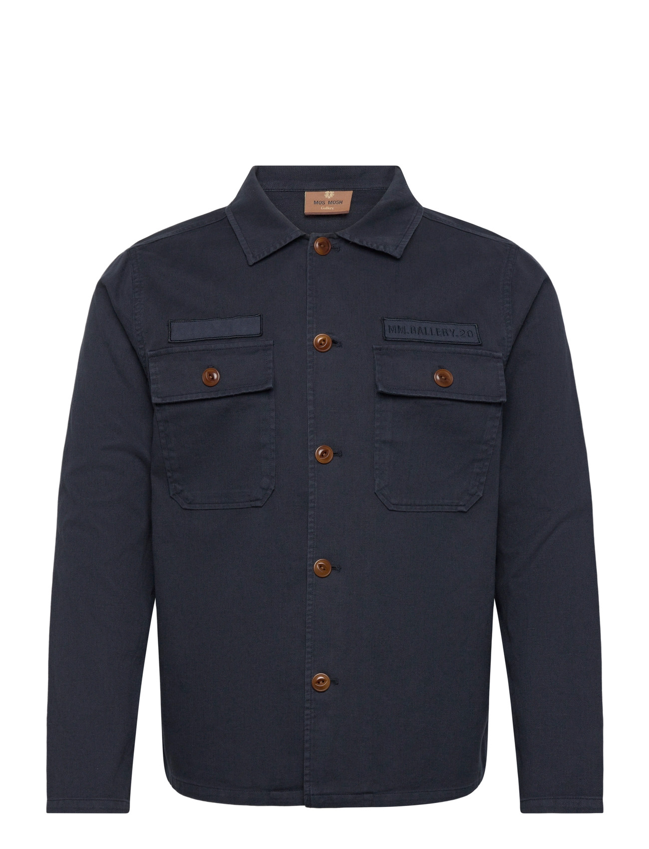 Mos Mosh Gallery Mmgmarcello Porro Uniform Overshirt - Blue - S 1