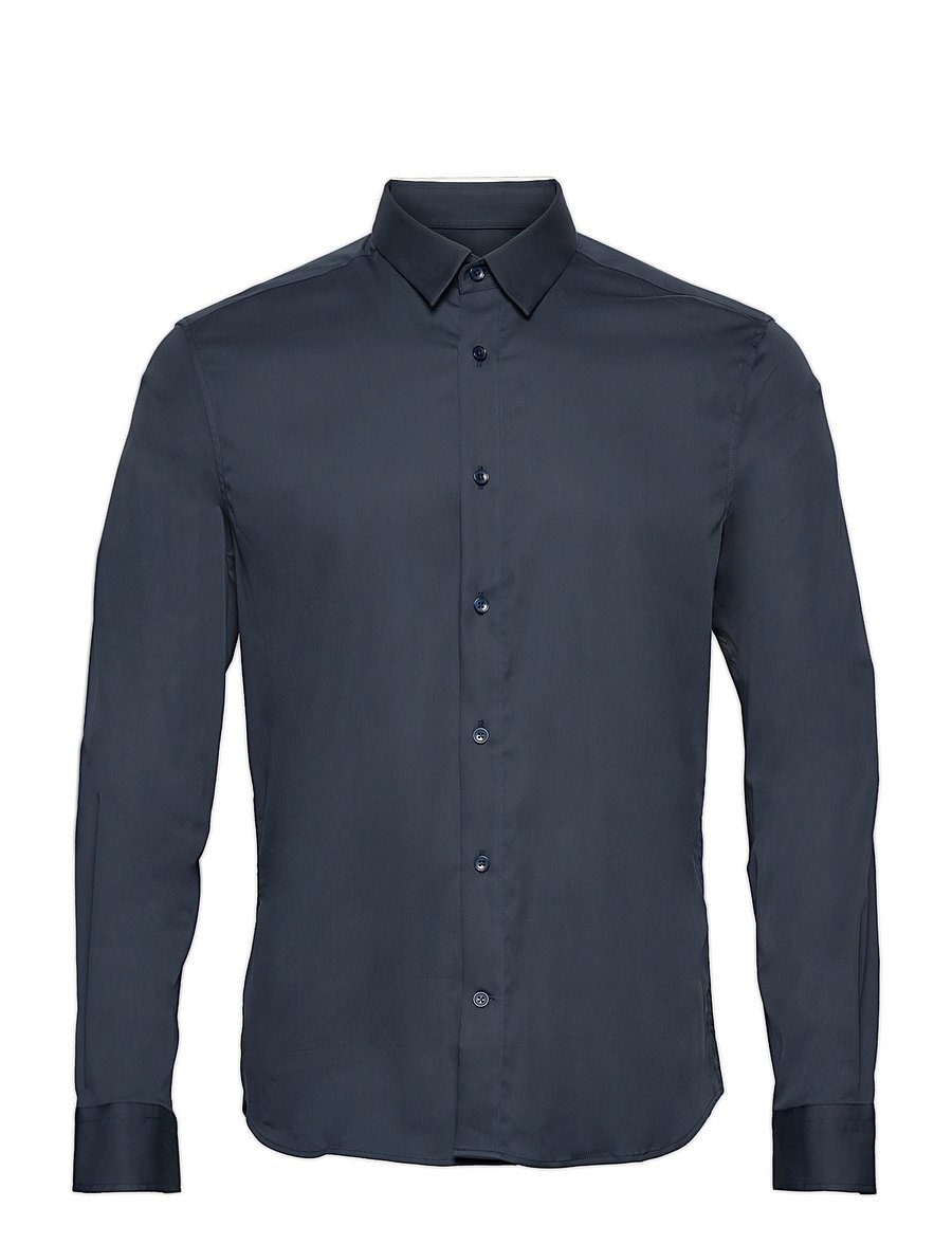 Mos Mosh Gallery - Manny Stretch Shirt - osta olukorra järgi - navy - 1
