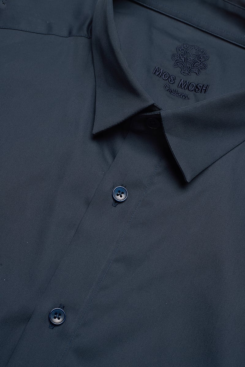 Mos Mosh Gallery - Manny Stretch Shirt - formelle skjorter - navy - 4