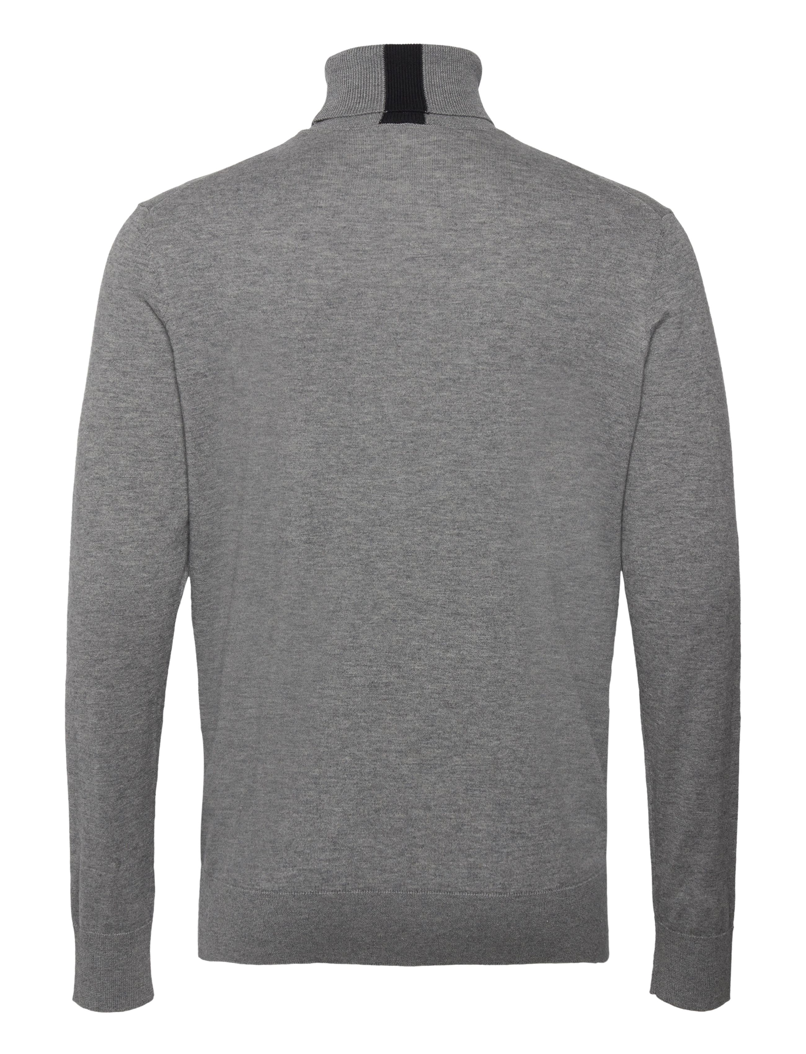 Mos Mosh Gallery - MMGAdam Supima Rollneck Knit - grey melange - 1