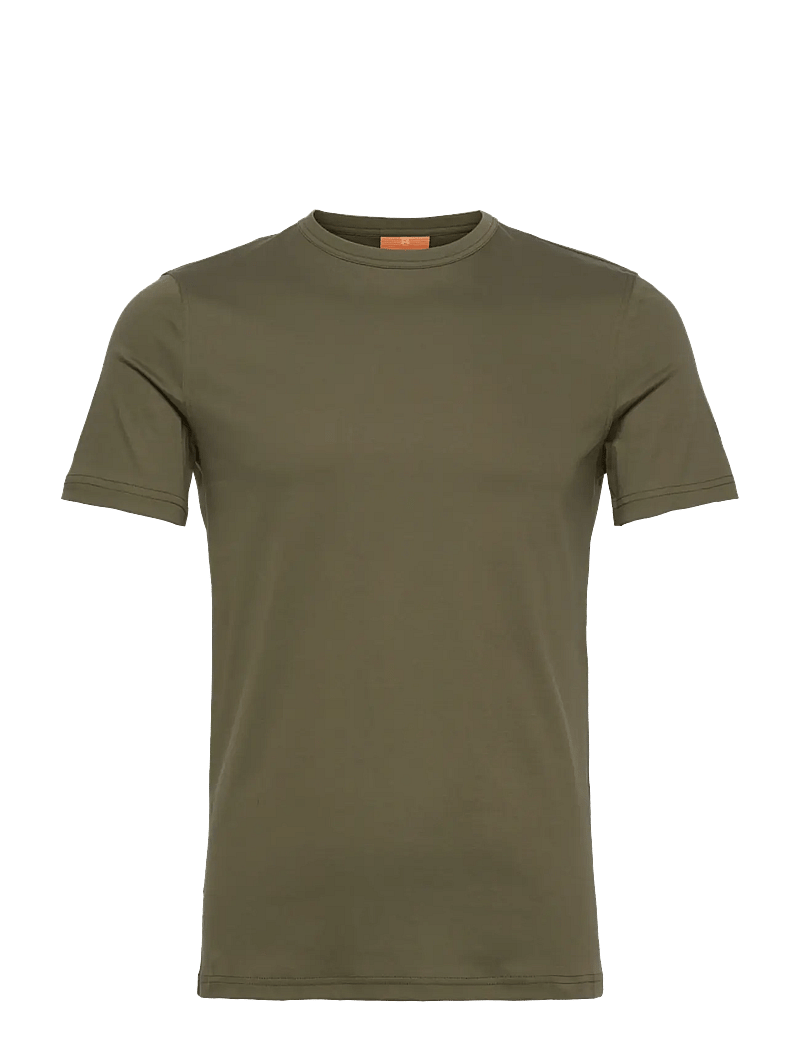 Mos Mosh Gallery - Perry Crunch O-SS Tee - kortärmade t-shirts - army - 1