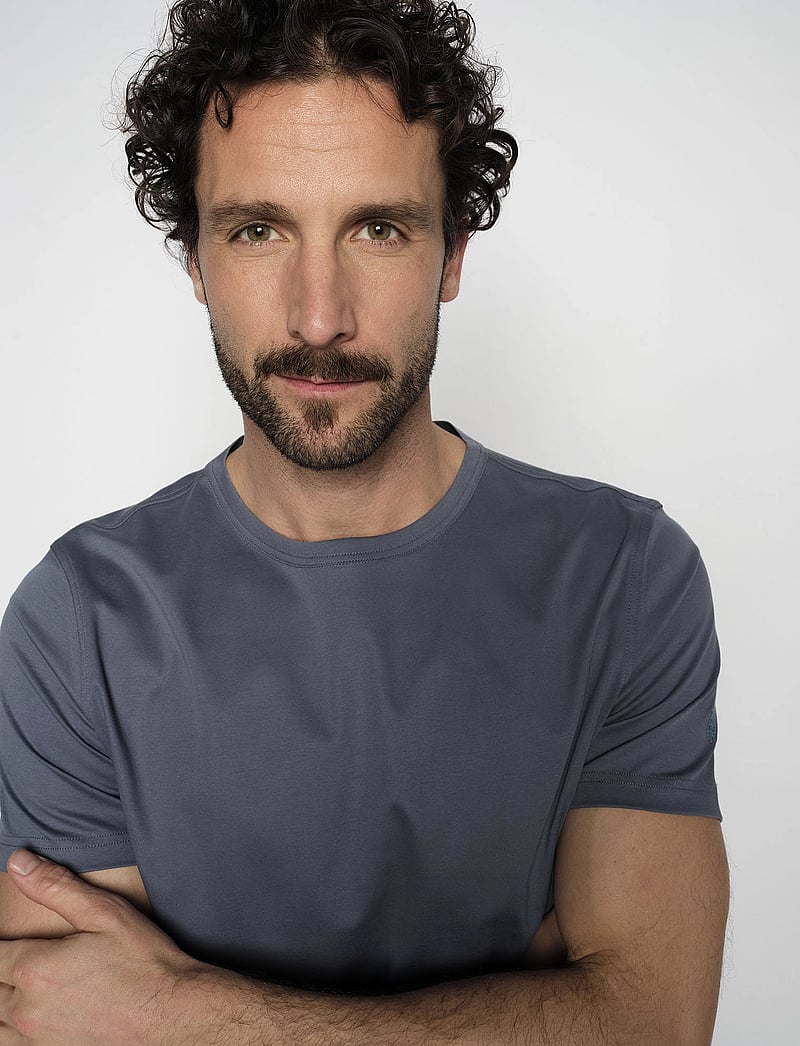 Mos Mosh Gallery - MMGPerry O-SS Tee - kortermede t-skjorter - bering sea - 0