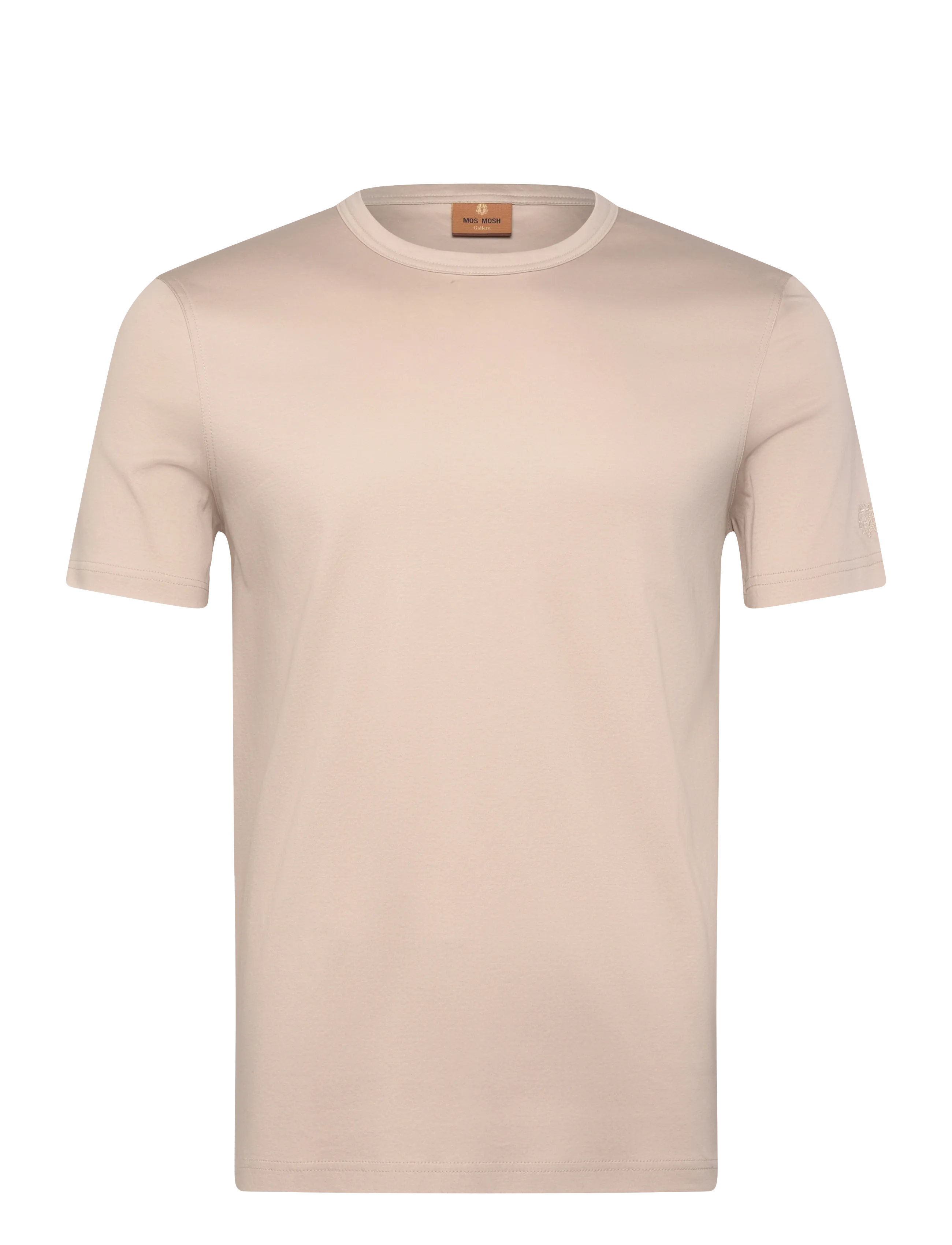 Mos Mosh Gallery Perry Crunch O-SS Tee - Mos Mosh Gallery - CHATEAU GRAY / beige