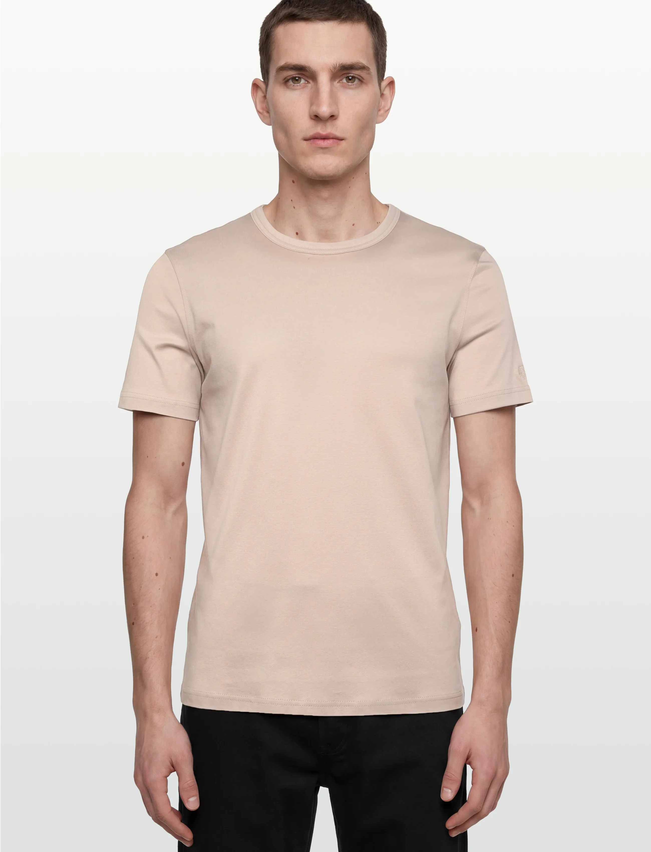 Mos Mosh Gallery - Perry Crunch O-SS Tee - short-sleeved t-shirts - chateau gray - 3