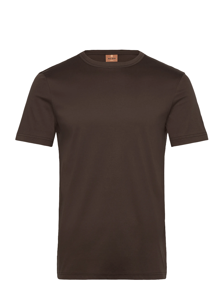 Mos Mosh Gallery - MMGPerry O-SS Tee - lühikeste varrukatega t-särgid - chocolate brown - 0