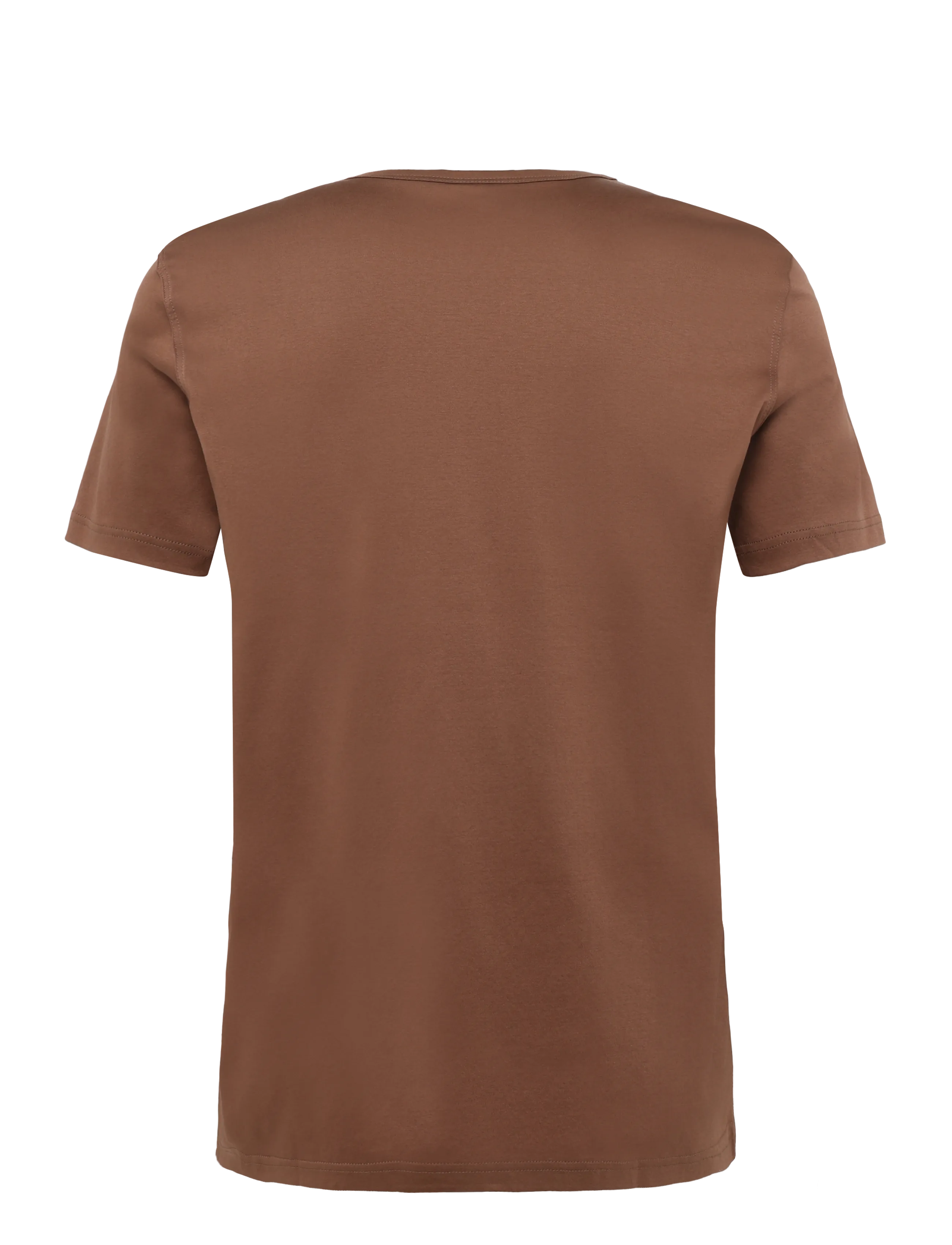 Mos Mosh Gallery - MMGPerry O-SS Tee - kurzärmelige t-shirts - cocoa brown - 1