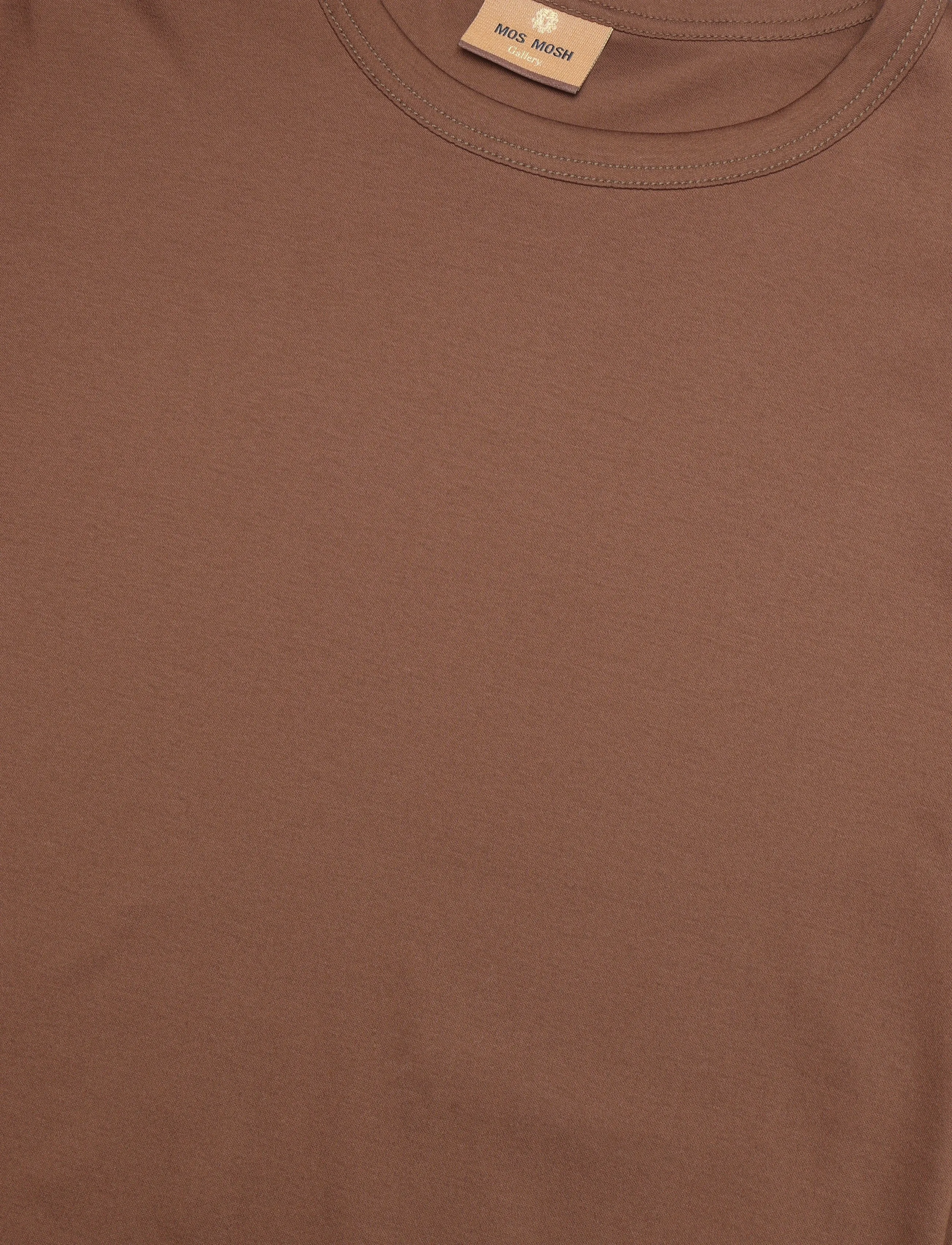 Mos Mosh Gallery - MMGPerry O-SS Tee - kurzärmelige t-shirts - cocoa brown - 2