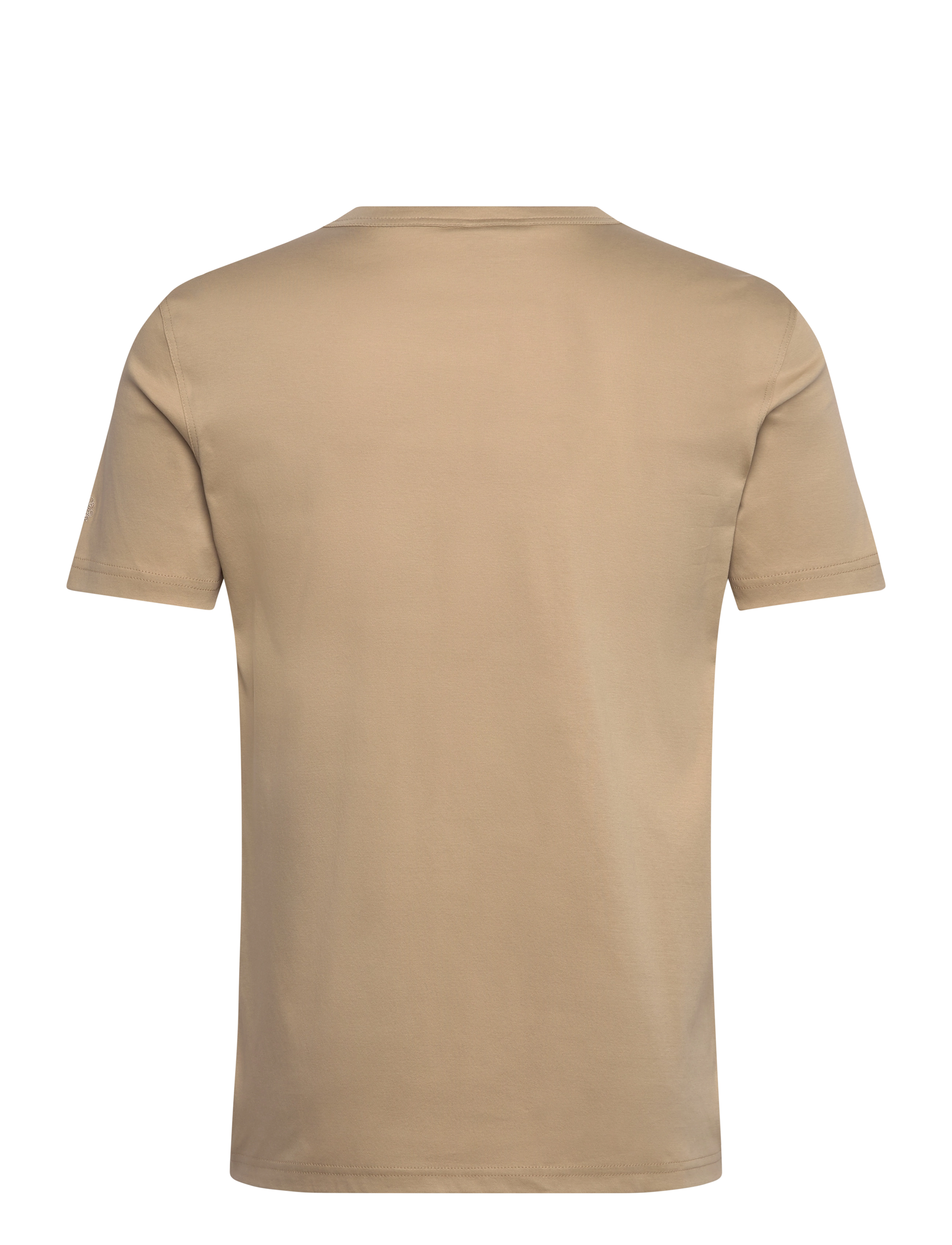Mos Mosh Gallery - Perry Crunch O-SS Tee - kortærmede t-shirts - light sand - 1