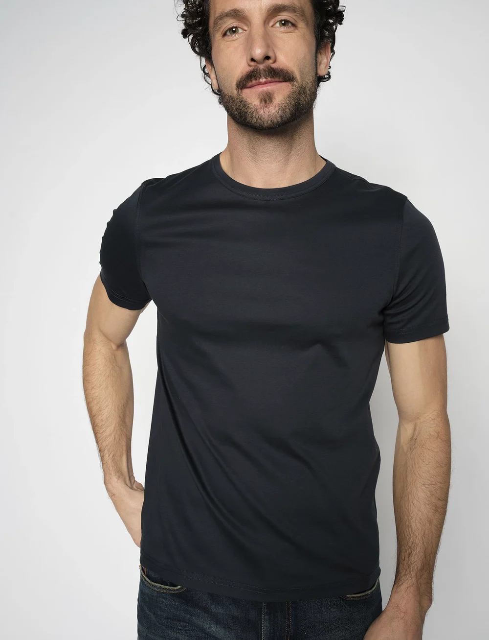 Mos Mosh Gallery - MMGPerry O-Ss Tee - short-sleeved t-shirts - navy - 0