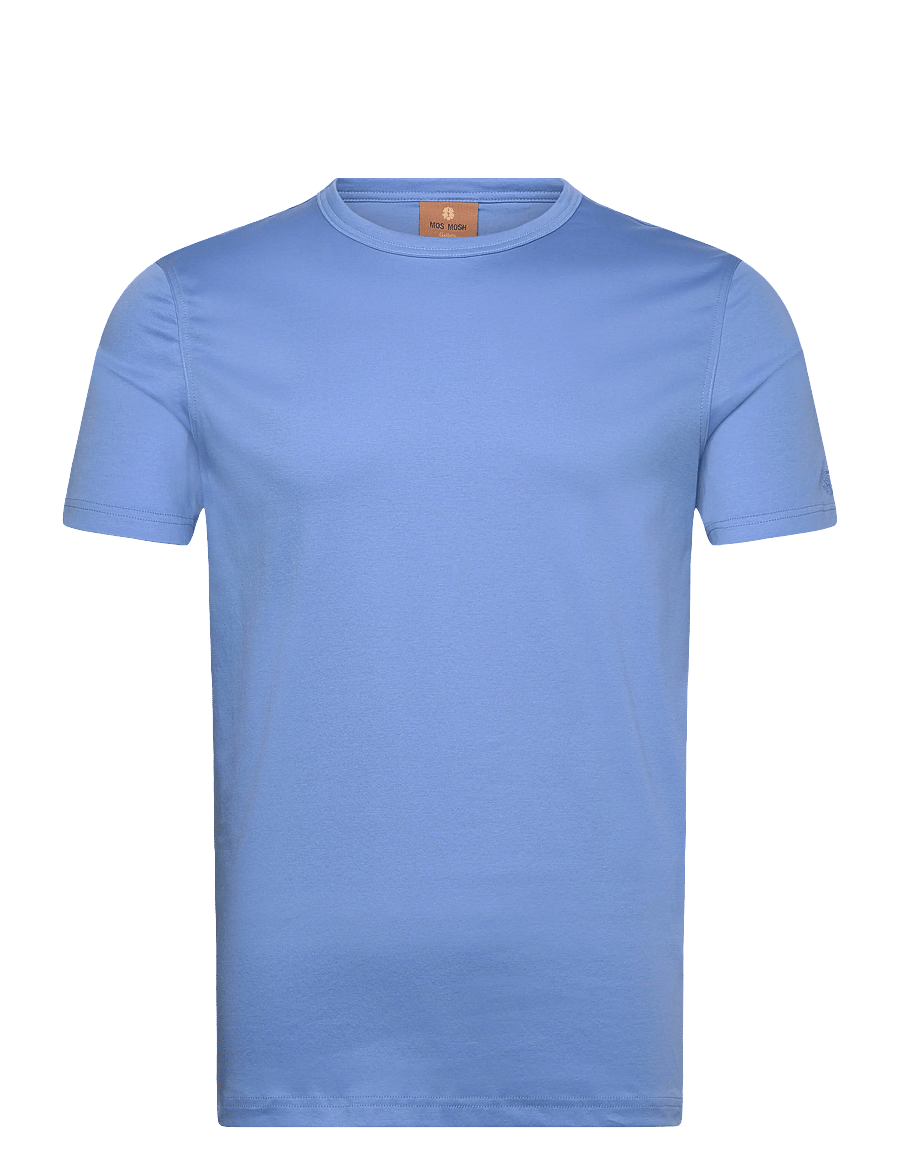 Mos Mosh Gallery - Perry Crunch O-SS Tee - kurzärmelig - silver lake blue - 1