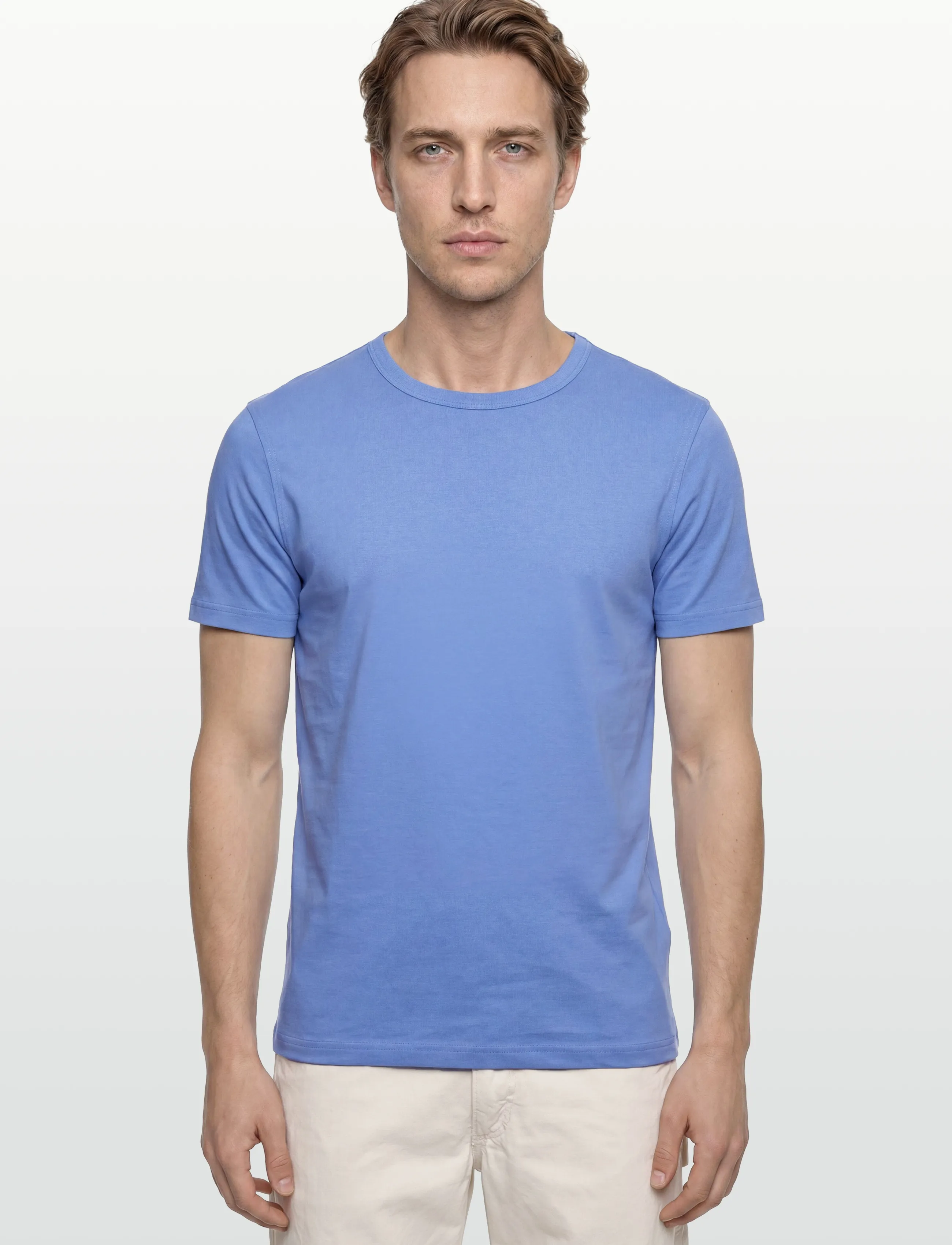 Mos Mosh Gallery - Perry Crunch O-SS Tee - kurzärmelig - silver lake blue - 3