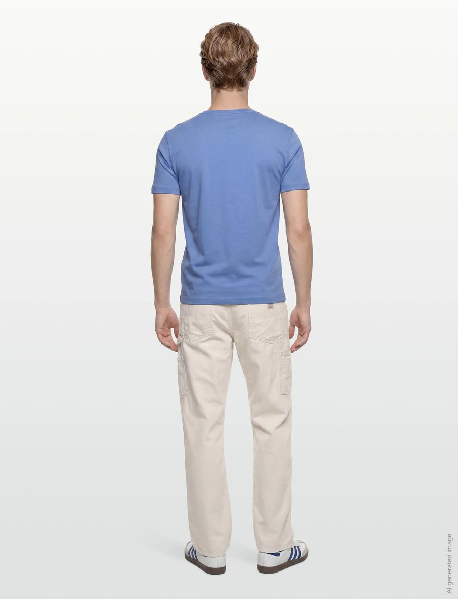 Mos Mosh Gallery - Perry Crunch O-SS Tee - kurzärmelig - silver lake blue - 4