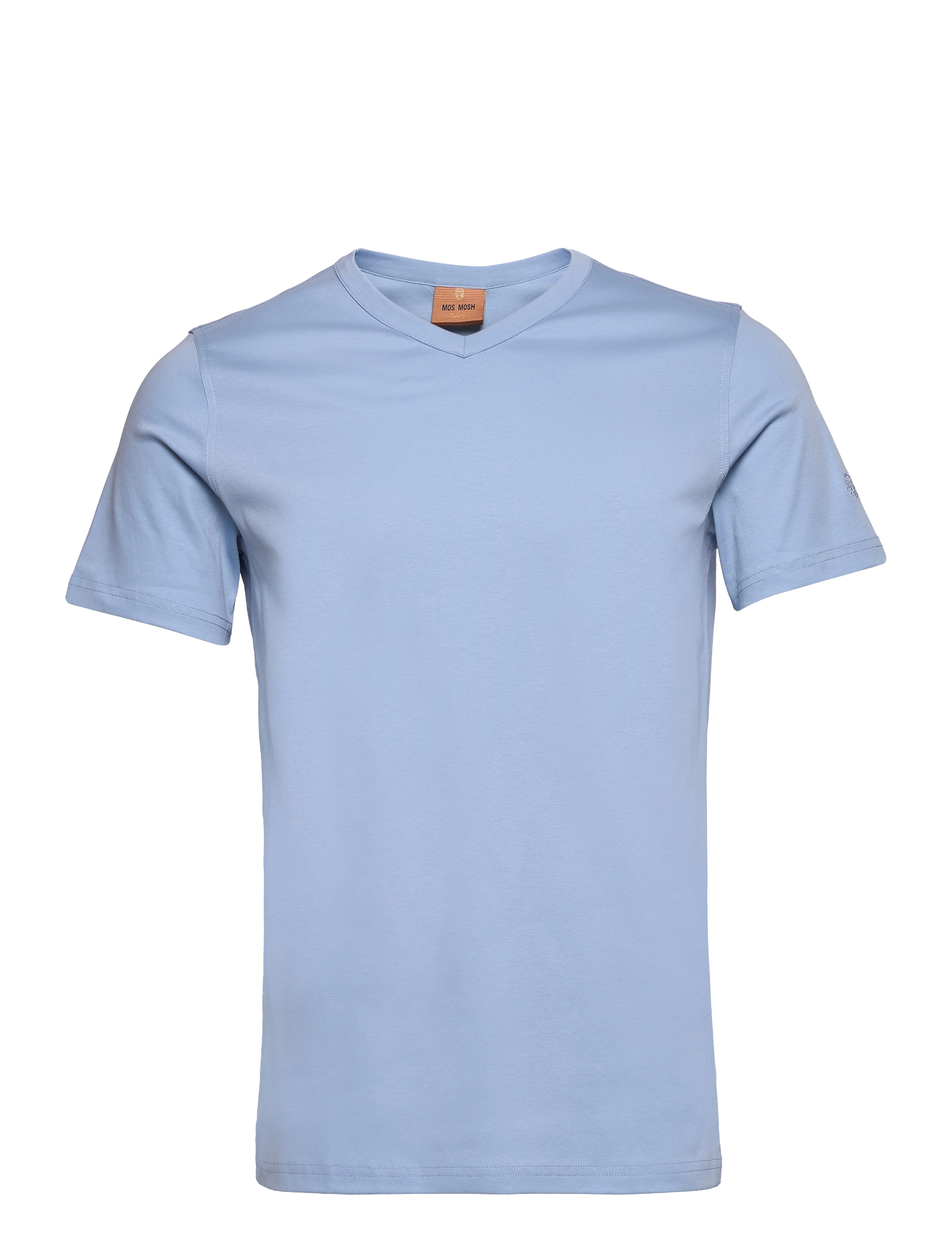 Mos Mosh Gallery - Perry Crunch V-SS Tee - bel air blue - 1