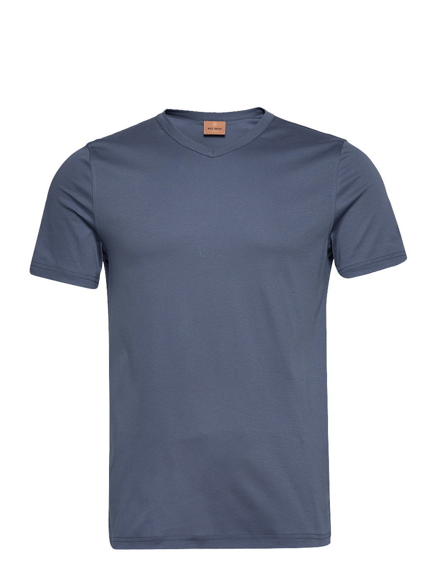 Mos Mosh Gallery - Perry Crunch V-SS Tee - t-shirts mit v-ausschnitt - bering sea - 1