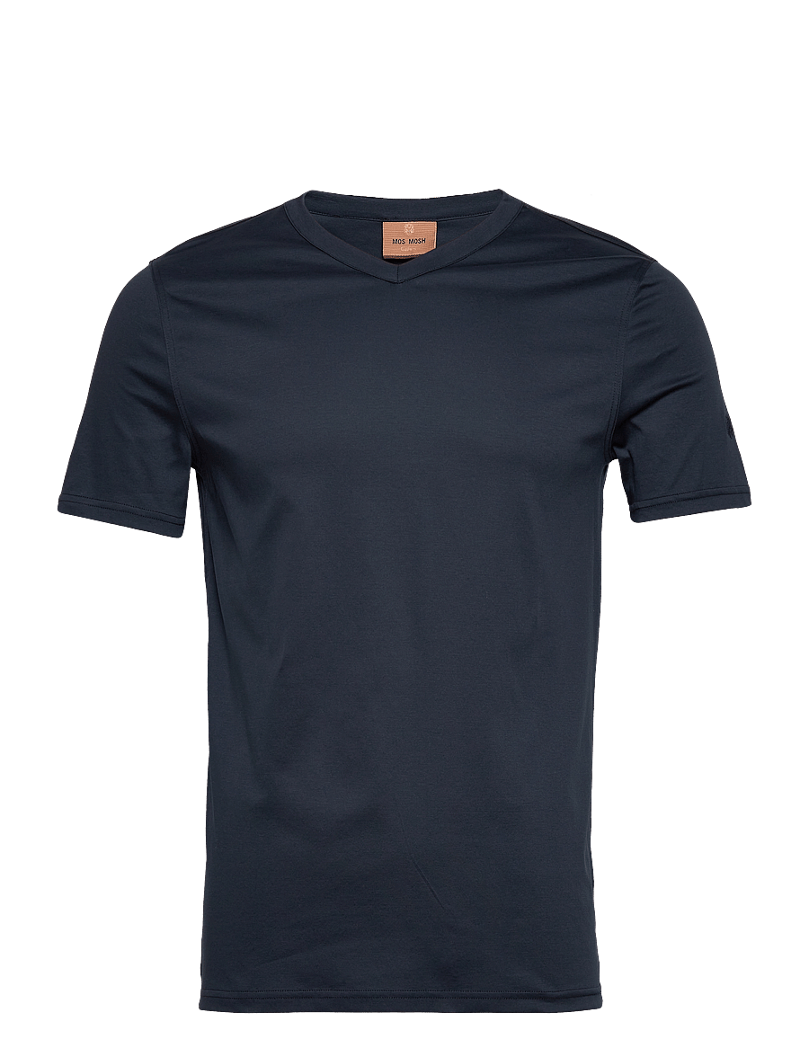 Mos Mosh Gallery - MMGPerry V-Ss Tee - t-skjorte med v-hals - navy - 1