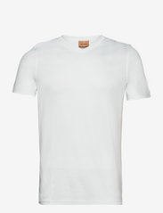Perry Crunch V-SS Tee - WHITE