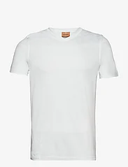 Mos Mosh Gallery - Perry Crunch V-SS Tee - kortärmade t-shirts - white - 1