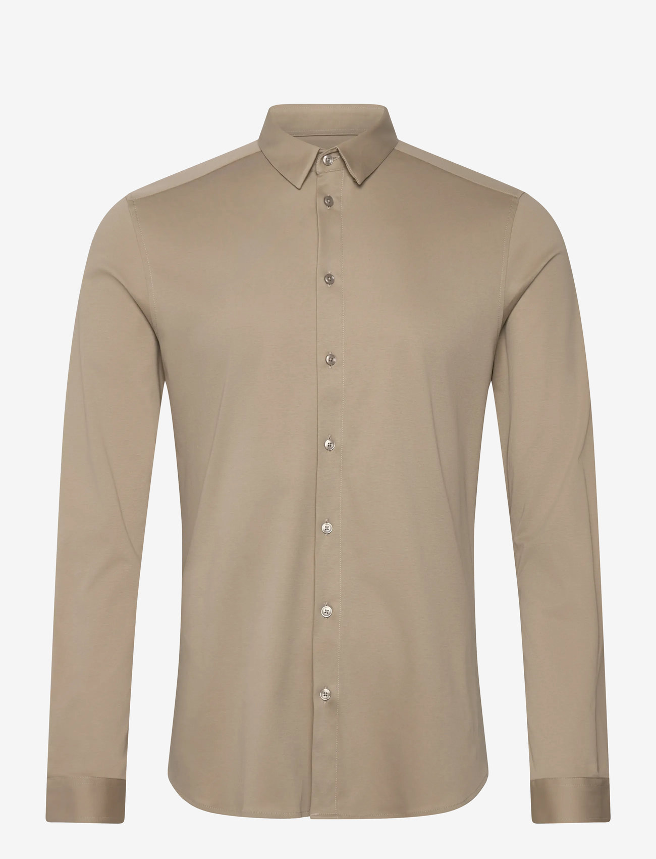 Mos Mosh Gallery - MMGMarco Jersey Shirt - casual skjortor - aluminum - 0