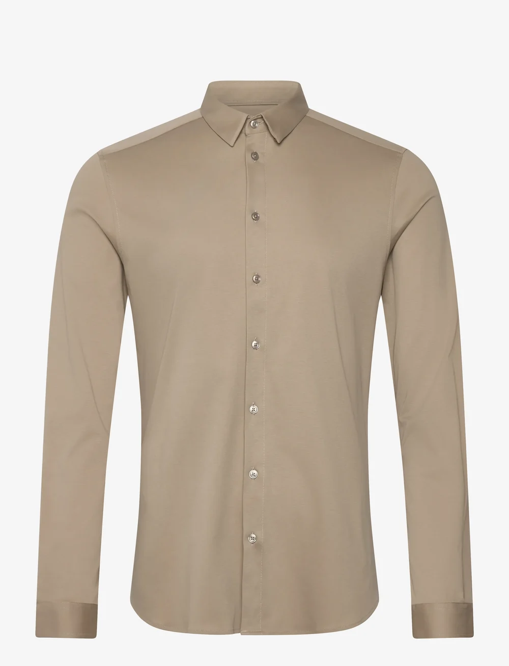 Mos Mosh Gallery - MMGMarco Jersey Shirt - rennot kauluspaidat - aluminum - 0