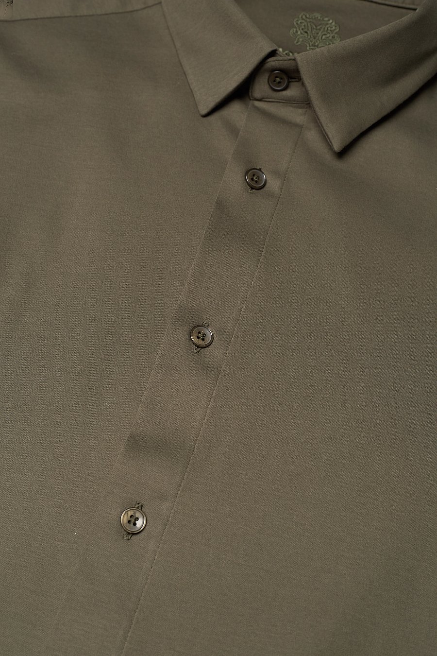 Mos Mosh Gallery - Marco Crunch Jersey Shirt - casual hemden - army - 4