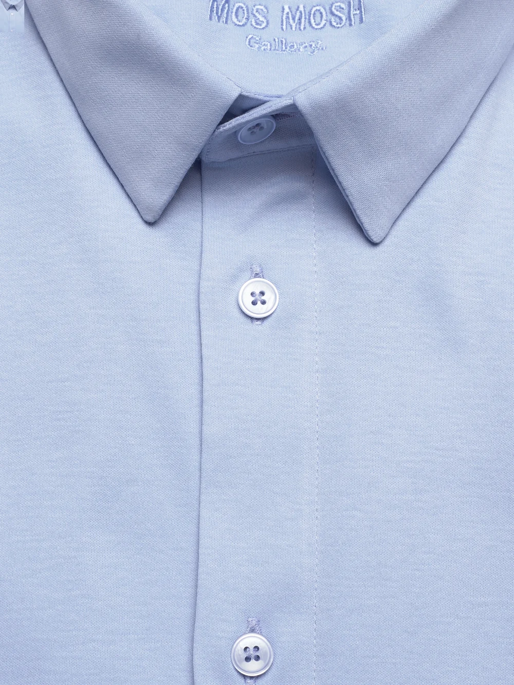 Mos Mosh Gallery - Marco Crunch Jersey Shirt - casual skjorter - bel air blue - 4