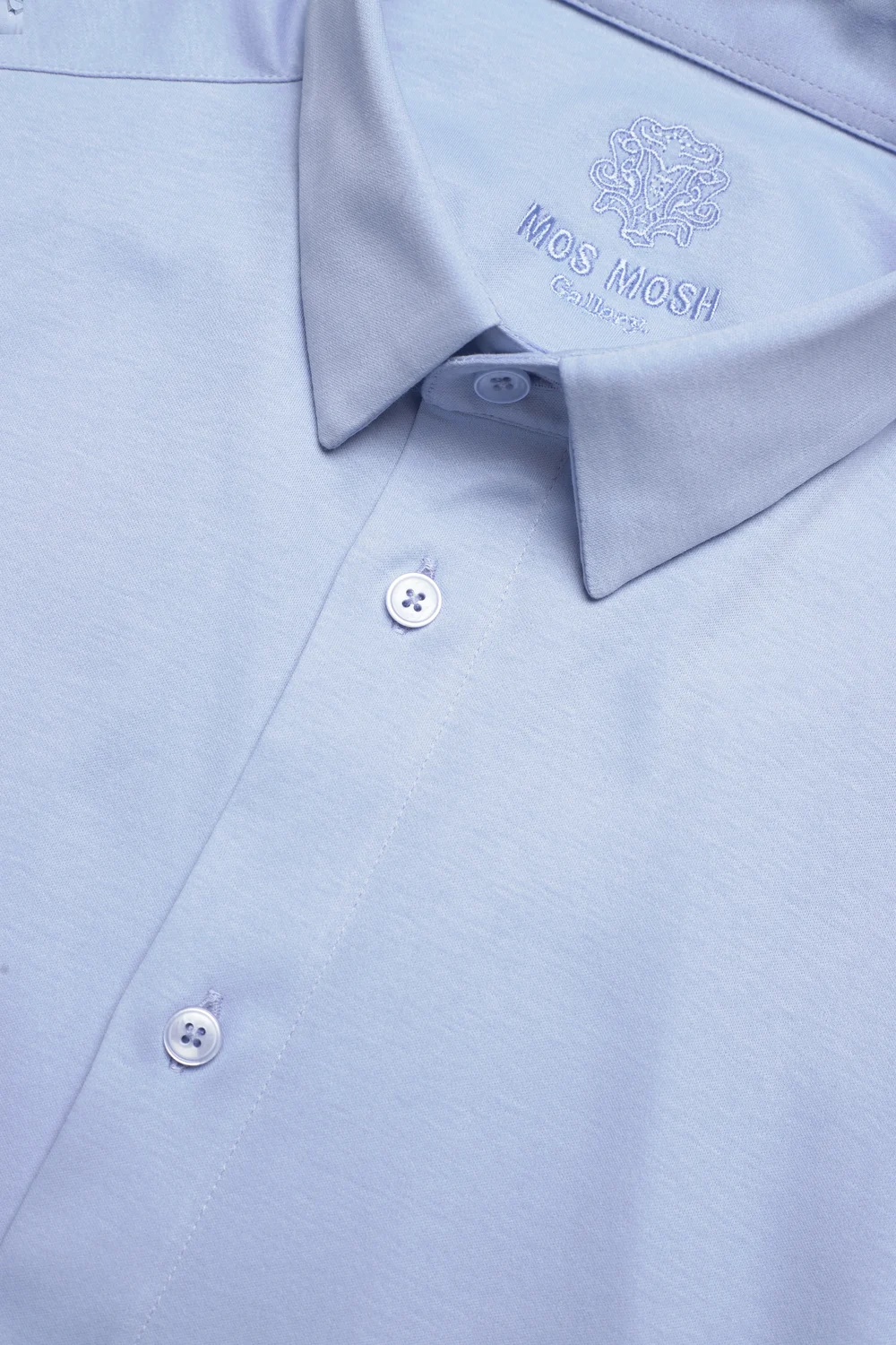 Mos Mosh Gallery - Marco Crunch Jersey Shirt - casual skjorter - bel air blue - 5