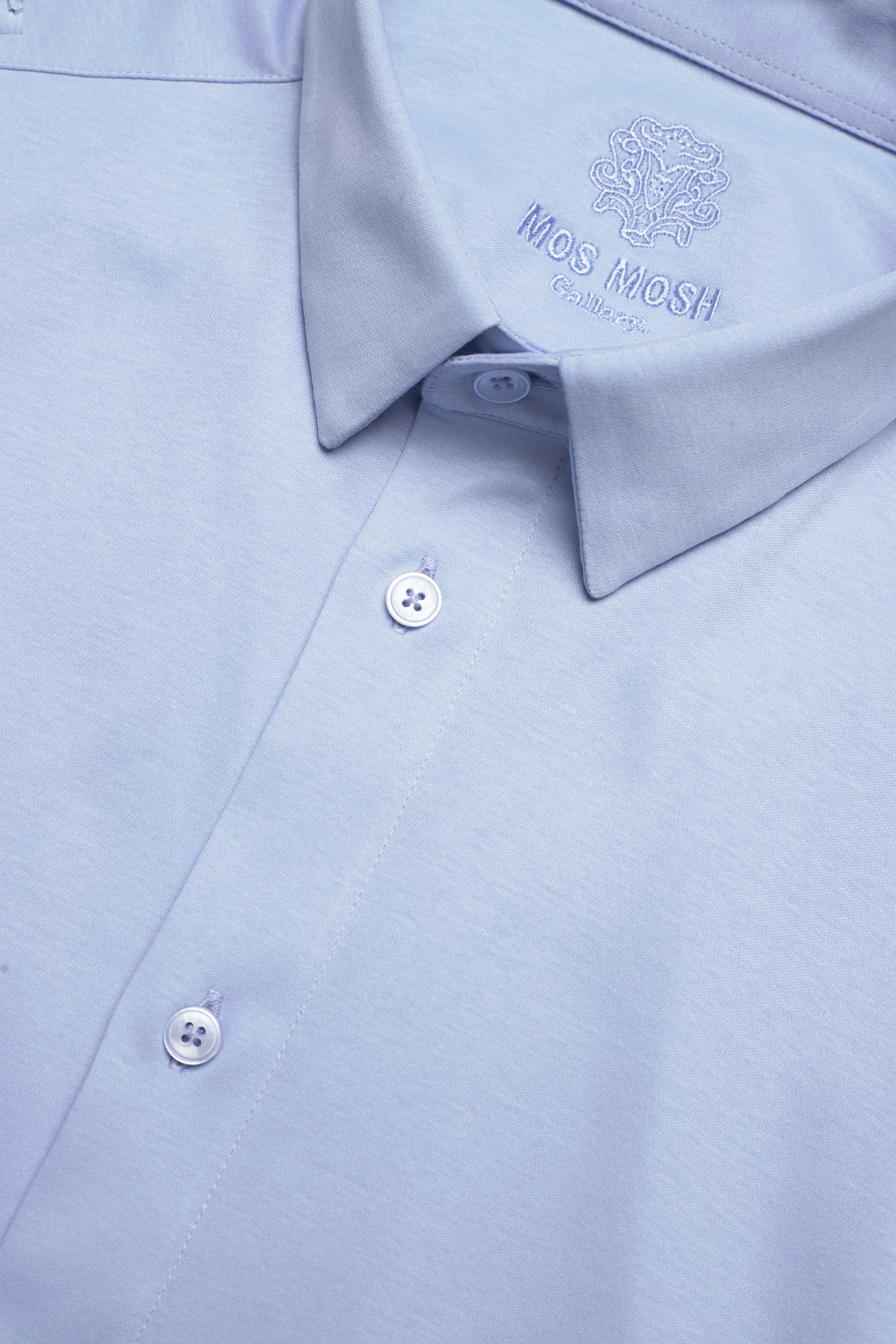 Mos Mosh Gallery - MMGMarco Jersey Shirt - casual skjorter - bel air blue - 5