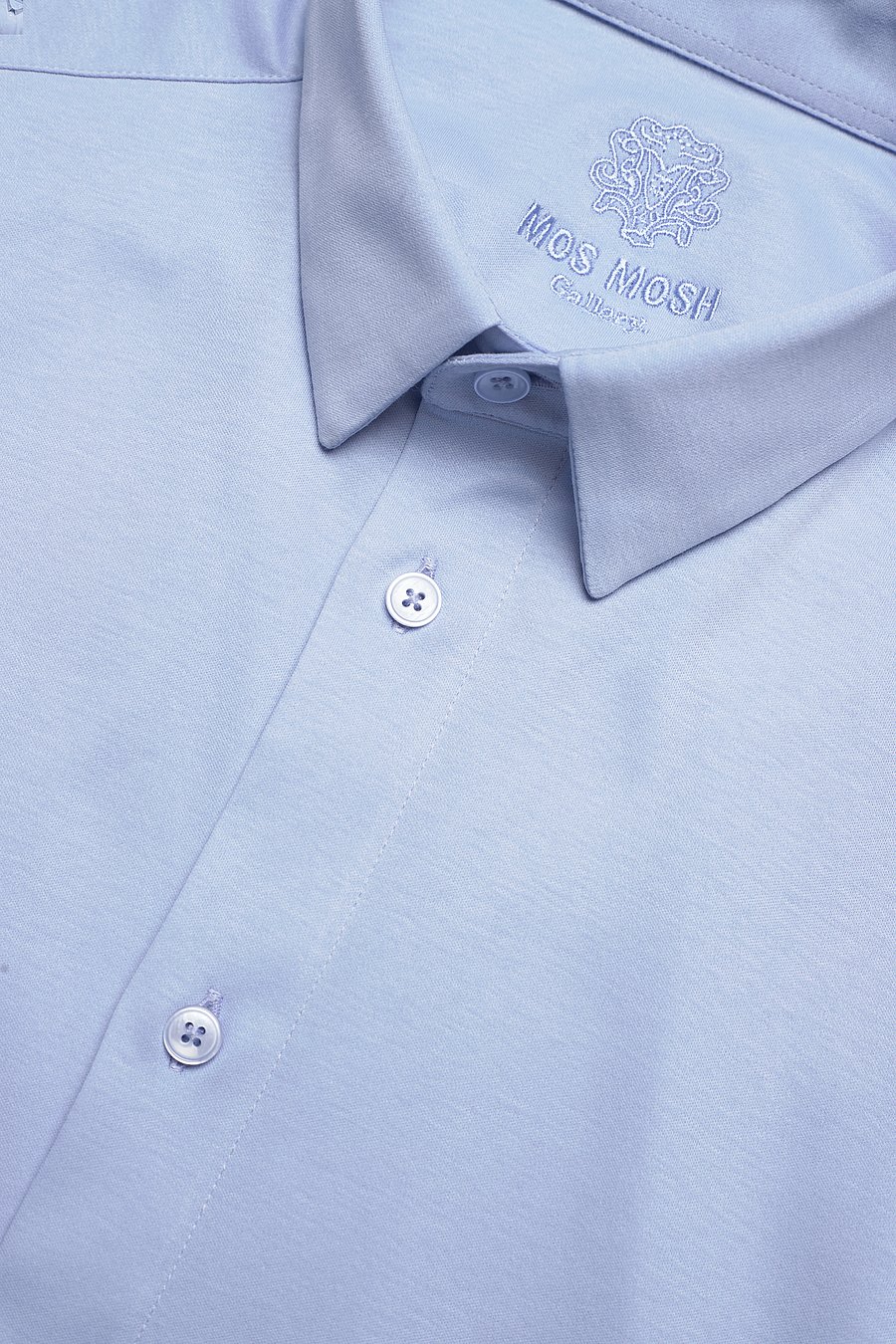 Mos Mosh Gallery - Marco Crunch Jersey Shirt - vabaajasärgid - bel air blue - 5