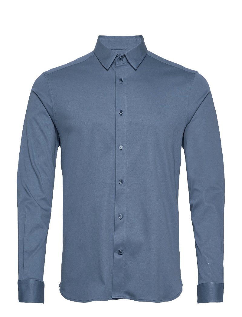 Mos Mosh Gallery - MMGMarco Jersey Shirt - vabaajasärgid - bering sea - 1