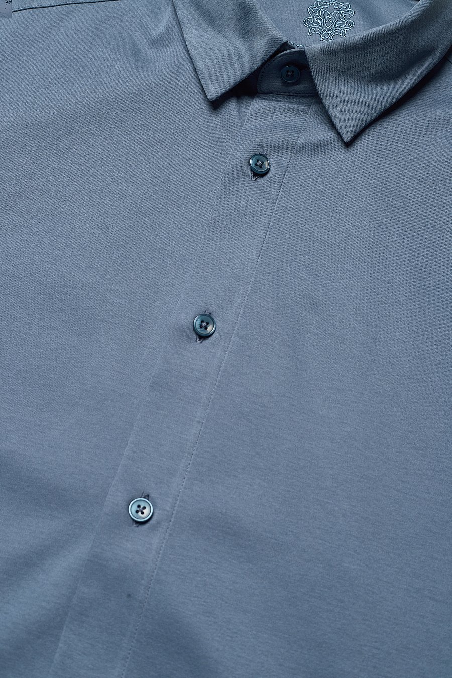 Mos Mosh Gallery - Marco Crunch Jersey Shirt - kasdienio stiliaus marškiniai - bering sea - 5