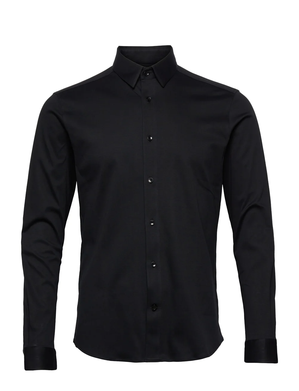 Mos Mosh Gallery - Marco Crunch Jersey Shirt - casual skjorter - black - 1