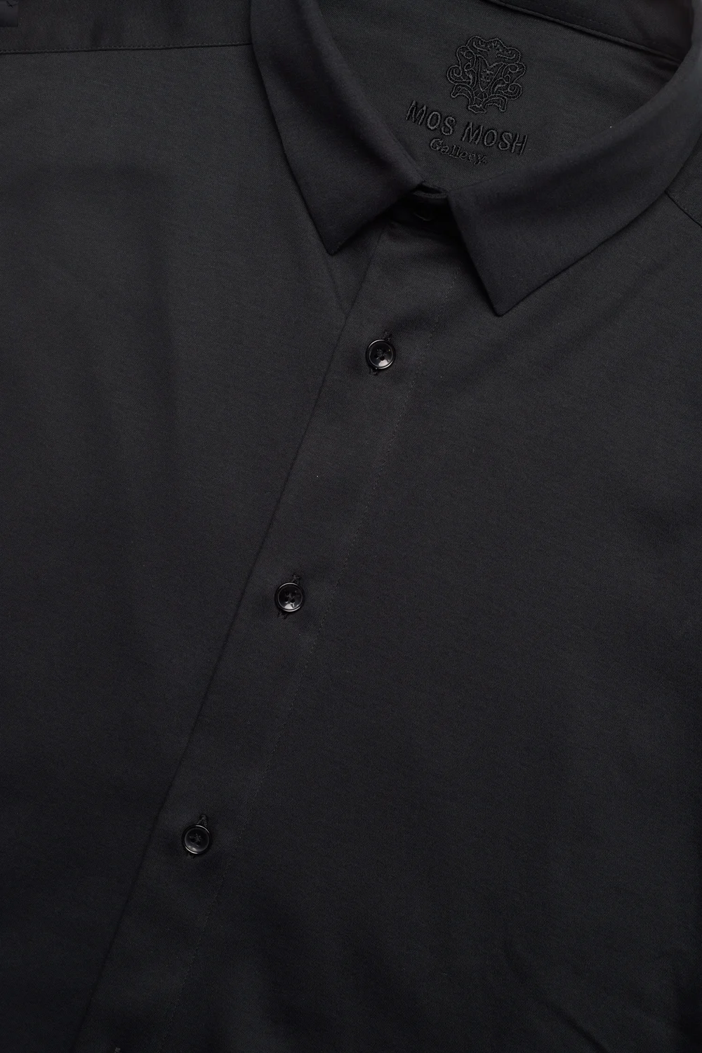 Mos Mosh Gallery - Marco Crunch Jersey Shirt - casual skjorter - black - 4