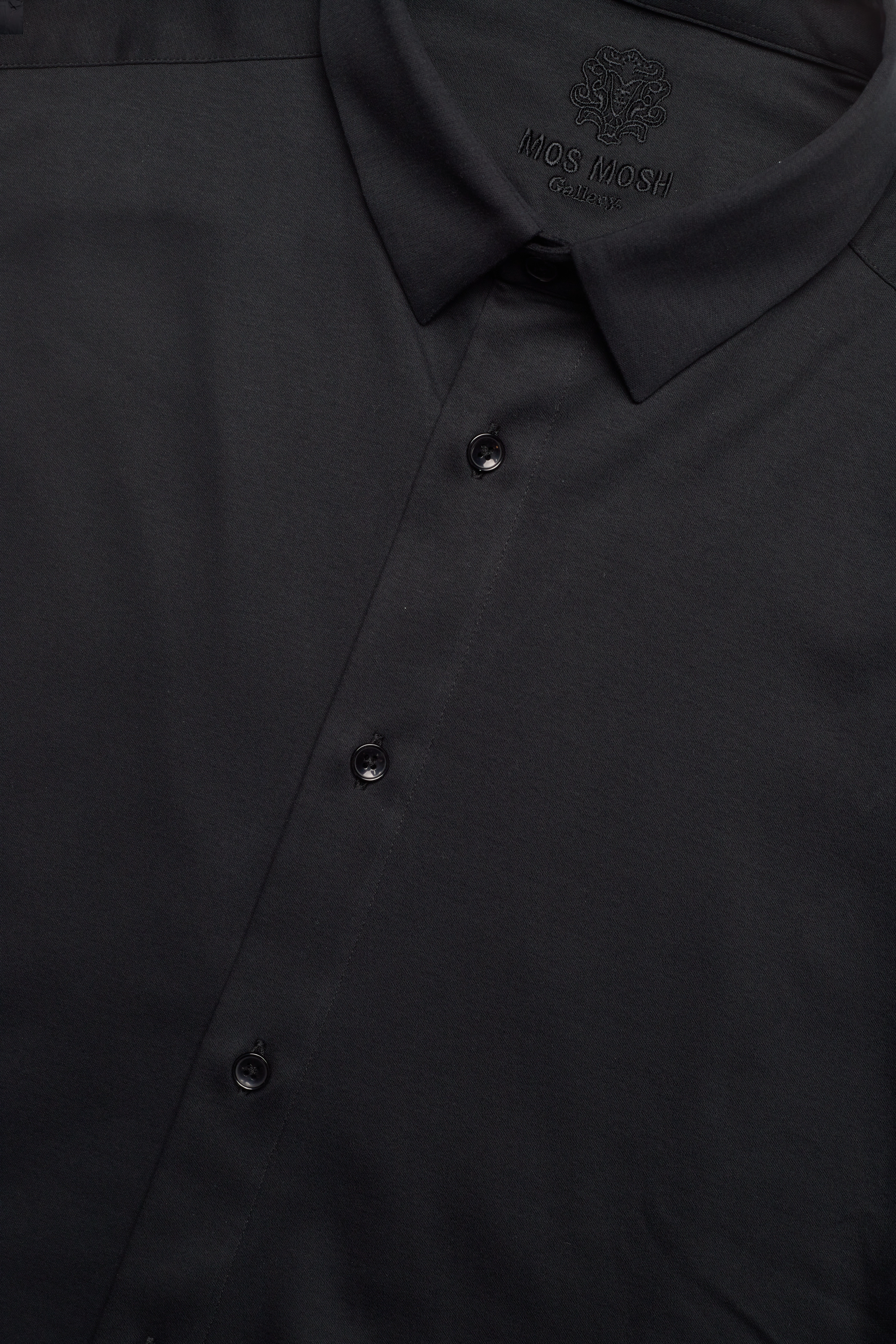 Mos Mosh Gallery - MMGMarco Jersey Shirt - casual hemden - black - 4