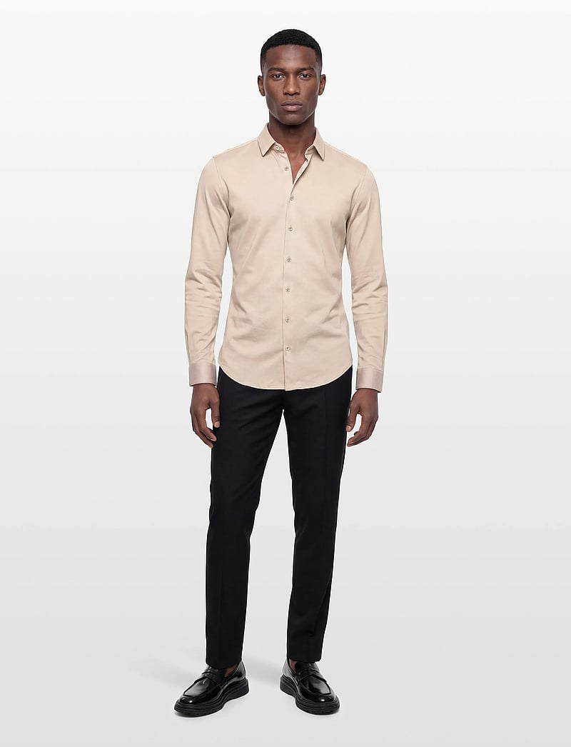 Mos Mosh Gallery - MMGMarco Jersey Shirt - casual skjorter - chateau gray - 0