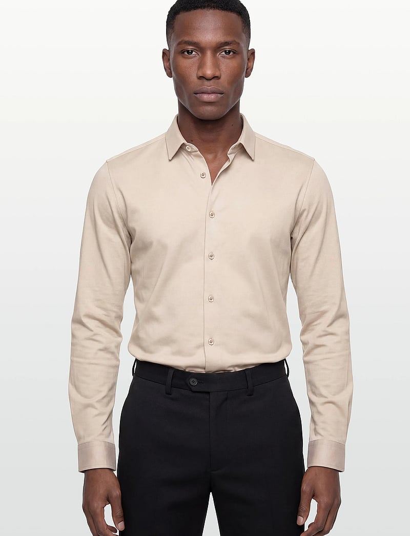 Mos Mosh Gallery - MMGMarco Jersey Shirt - casual skjorter - chateau gray - 3