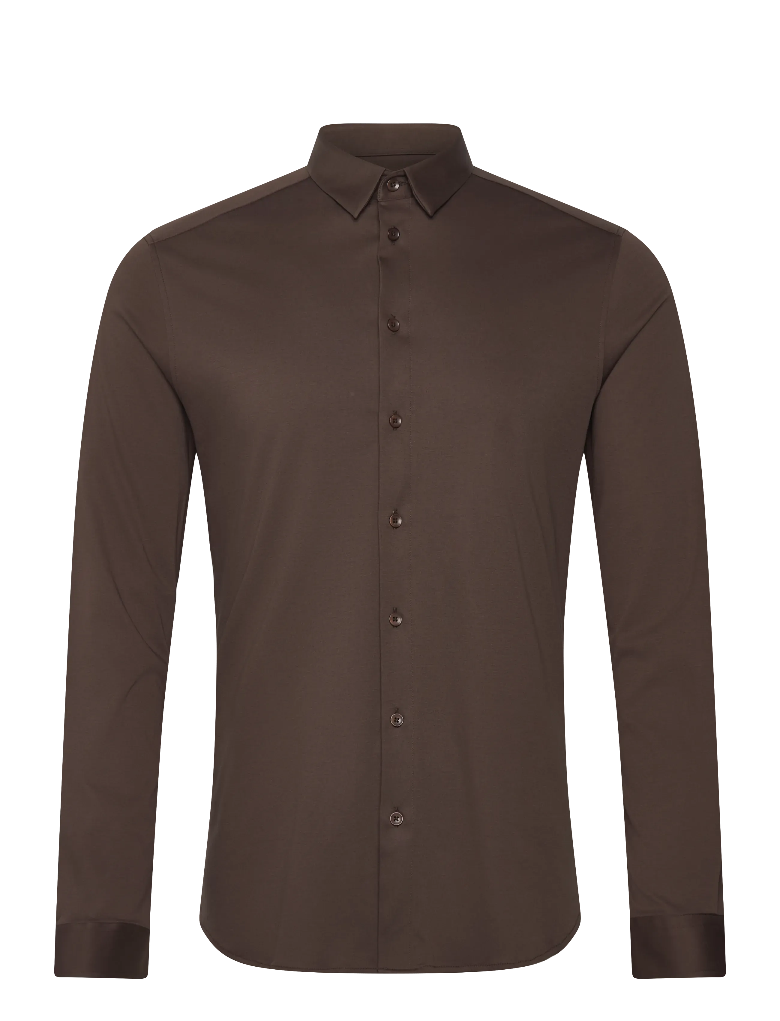 Mos Mosh Gallery Marco Crunch Jersey Shirt - Kauluspaidat - CHOCOLATE BROWN / brown
