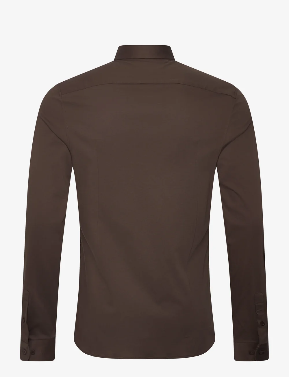 Mos Mosh Gallery - MMGMarco Crunch Jersey Shirt - casual skjortor - chocolate brown - 1