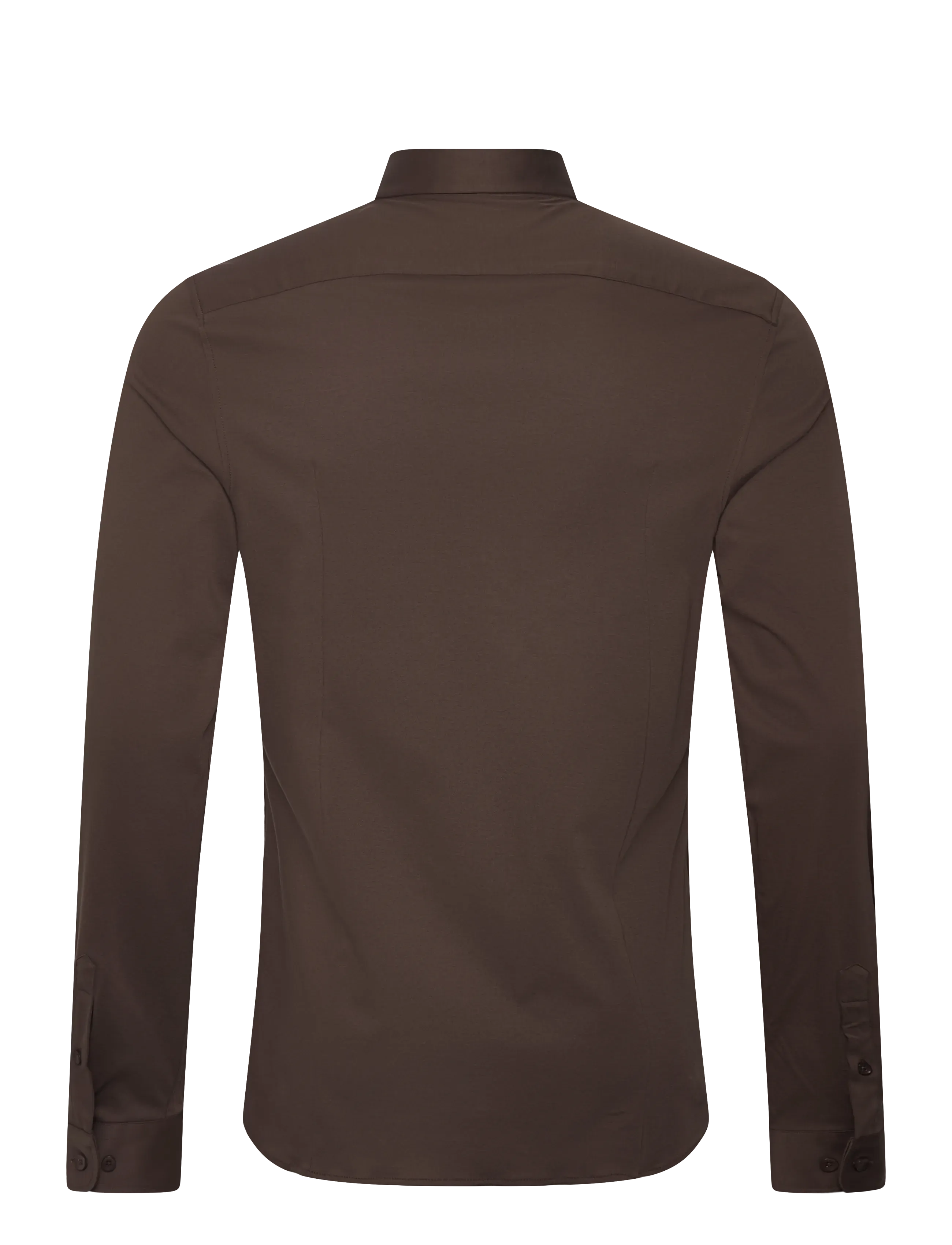 Mos Mosh Gallery - Marco Crunch Jersey Shirt - chemises décontractées - chocolate brown - 1