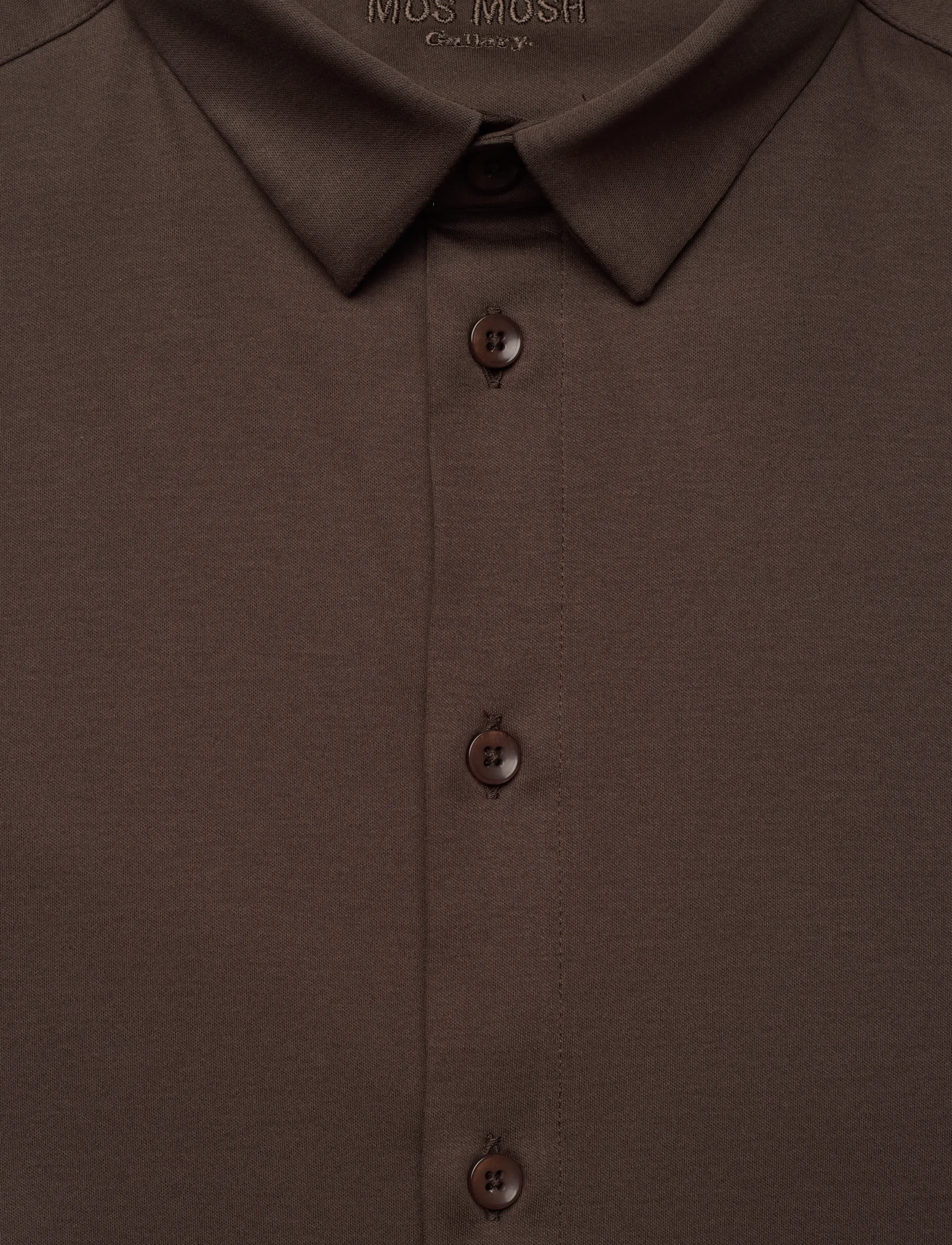 Mos Mosh Gallery - Marco Crunch Jersey Shirt - chemises décontractées - chocolate brown - 2