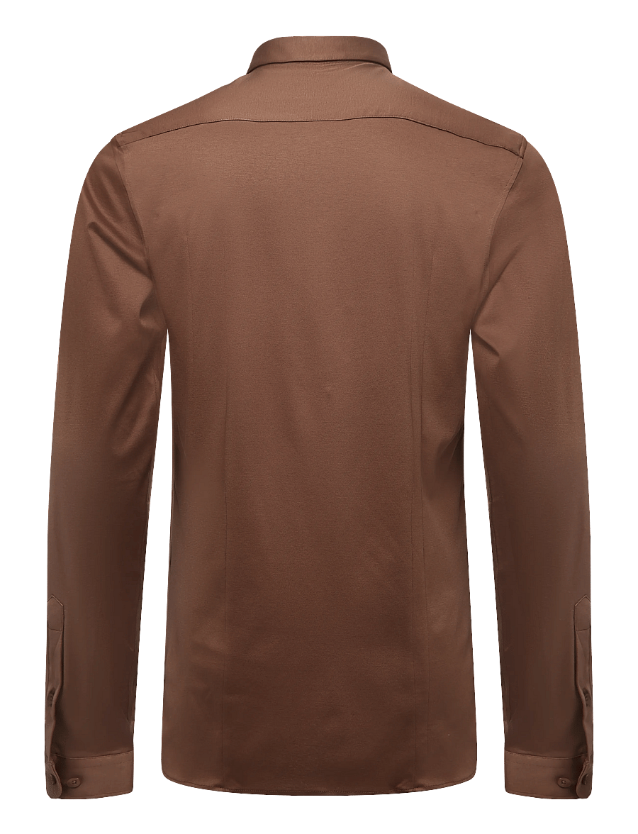 Mos Mosh Gallery - MMGMarco Jersey Shirt - vabaajasärgid - cocoa brown - 1