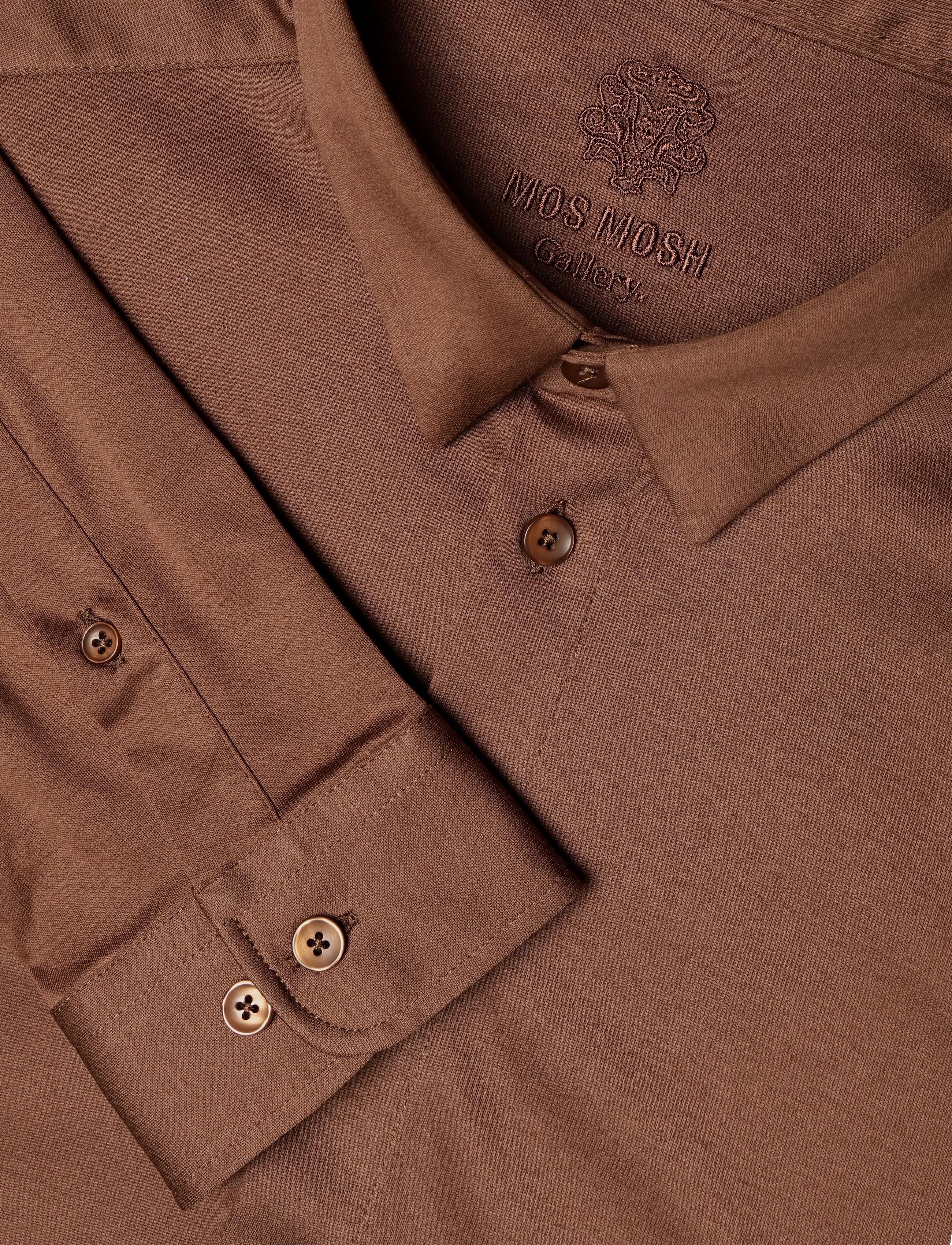 Mos Mosh Gallery - MMGMarco Jersey Shirt - vabaajasärgid - cocoa brown - 2