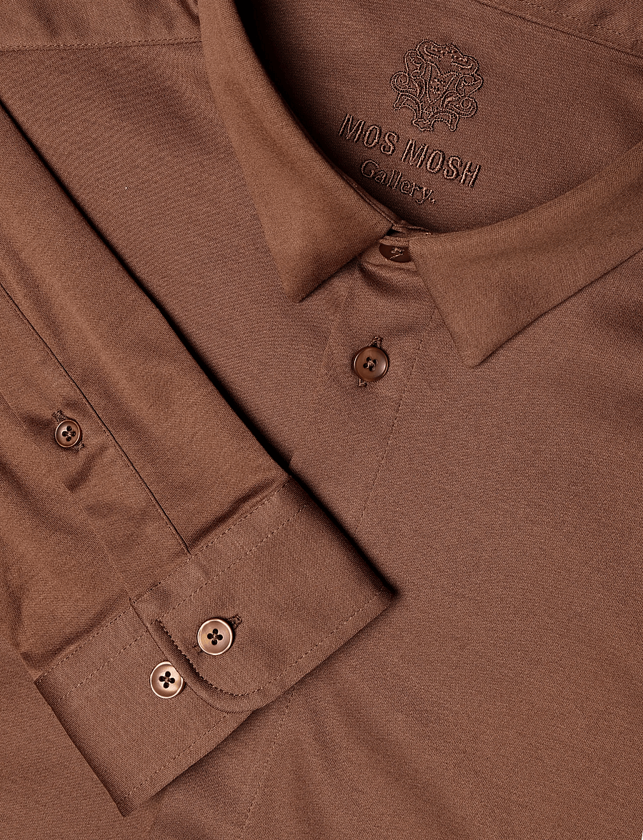 Mos Mosh Gallery - MMGMarco Jersey Shirt - vabaajasärgid - cocoa brown - 2