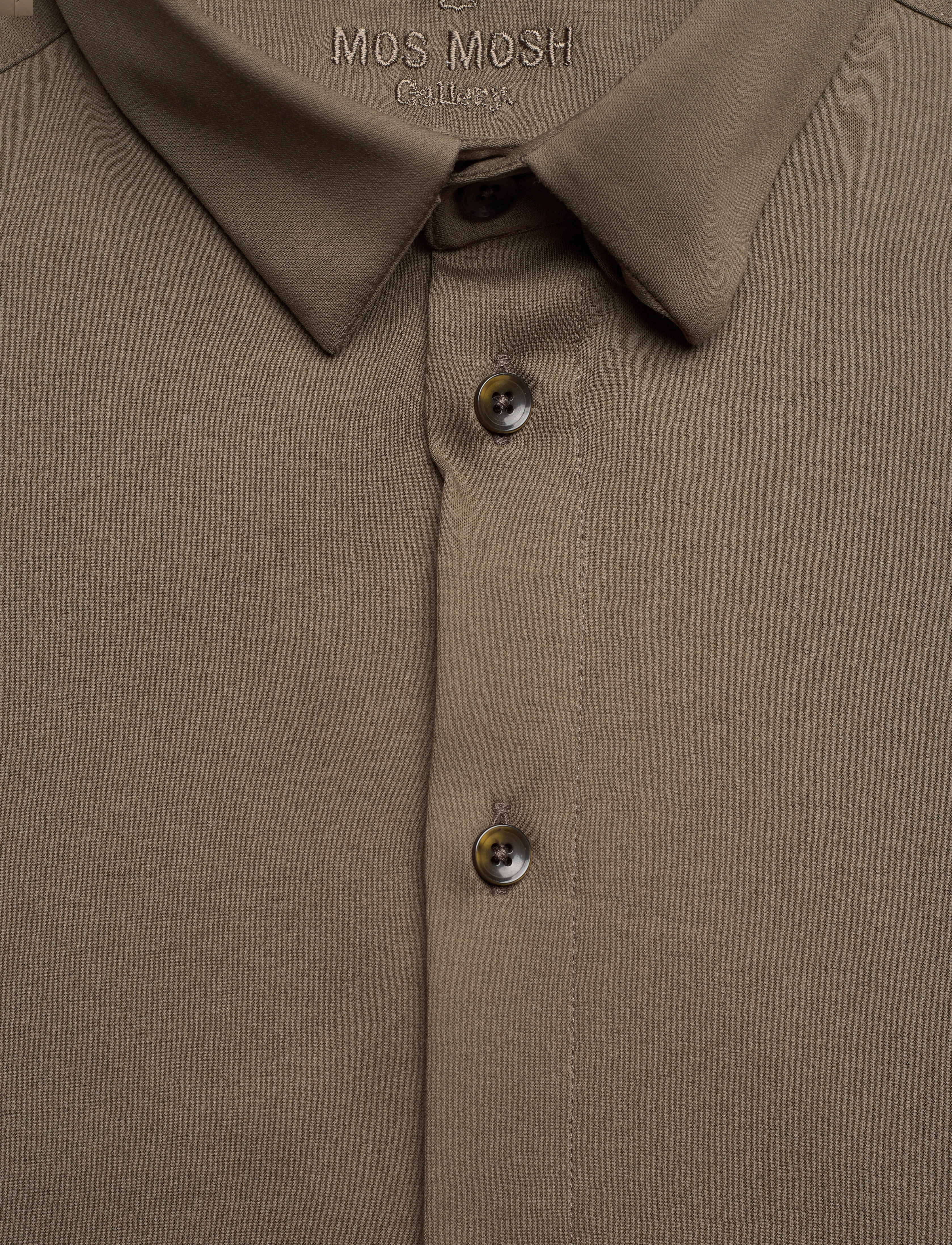 Mos Mosh Gallery - MMGMarco Jersey Shirt - business skjorter - earth green - 2