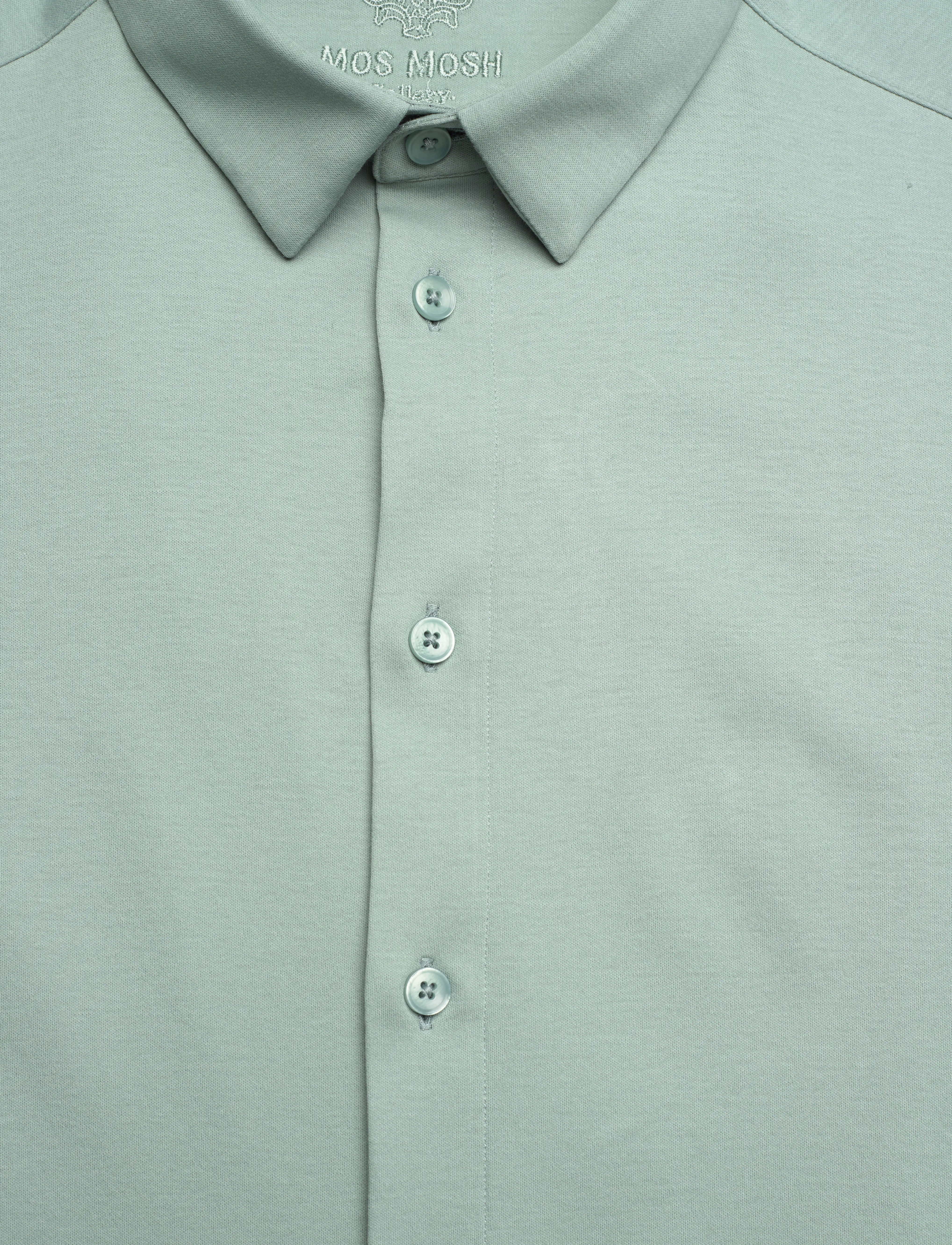 Mos Mosh Gallery - MMGMarco Jersey Shirt - business skjorter - ice greenville - 2