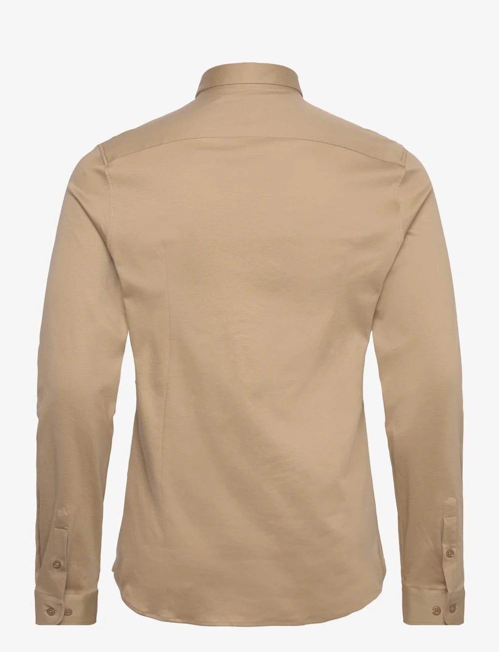 Mos Mosh Gallery - Marco Crunch Jersey Shirt - casual skjortor - light sand - 1