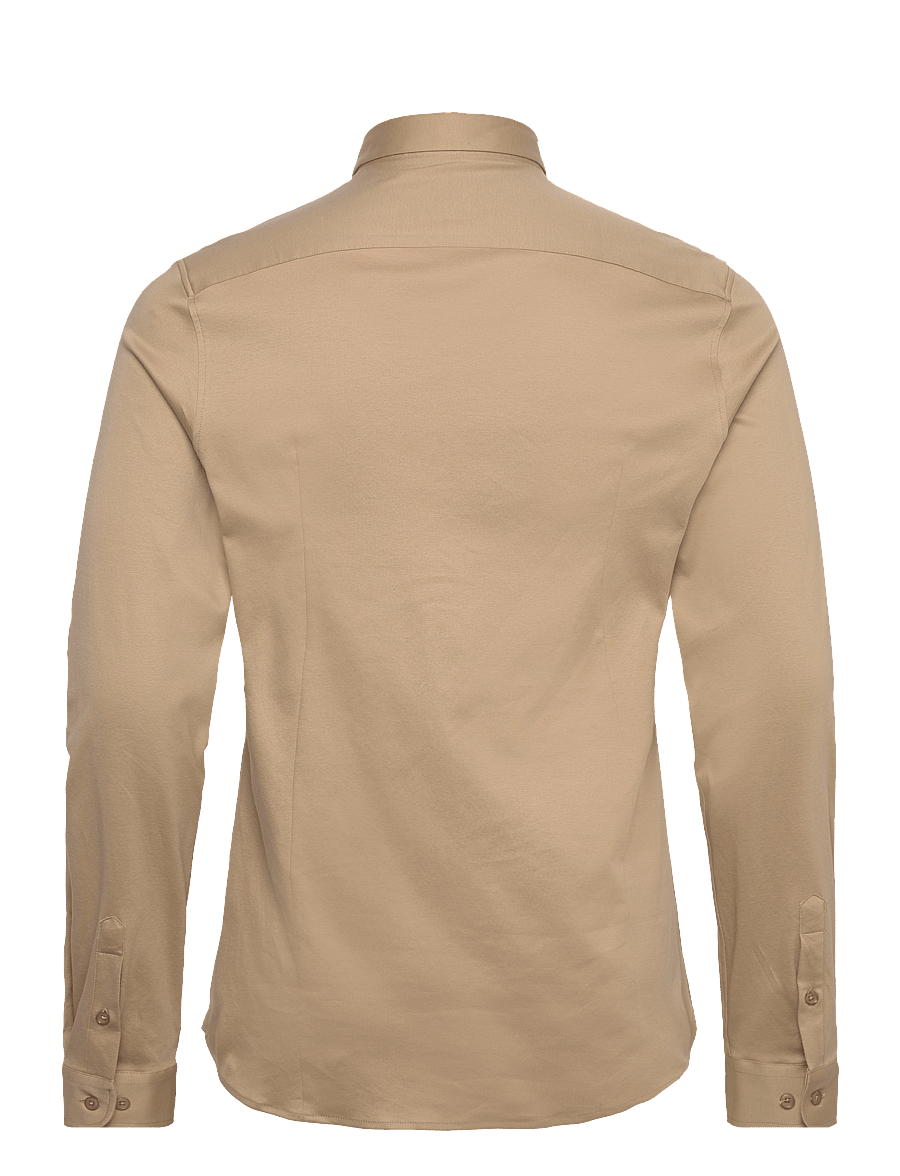 Mos Mosh Gallery - Marco Crunch Jersey Shirt - casual hemden - light sand - 1
