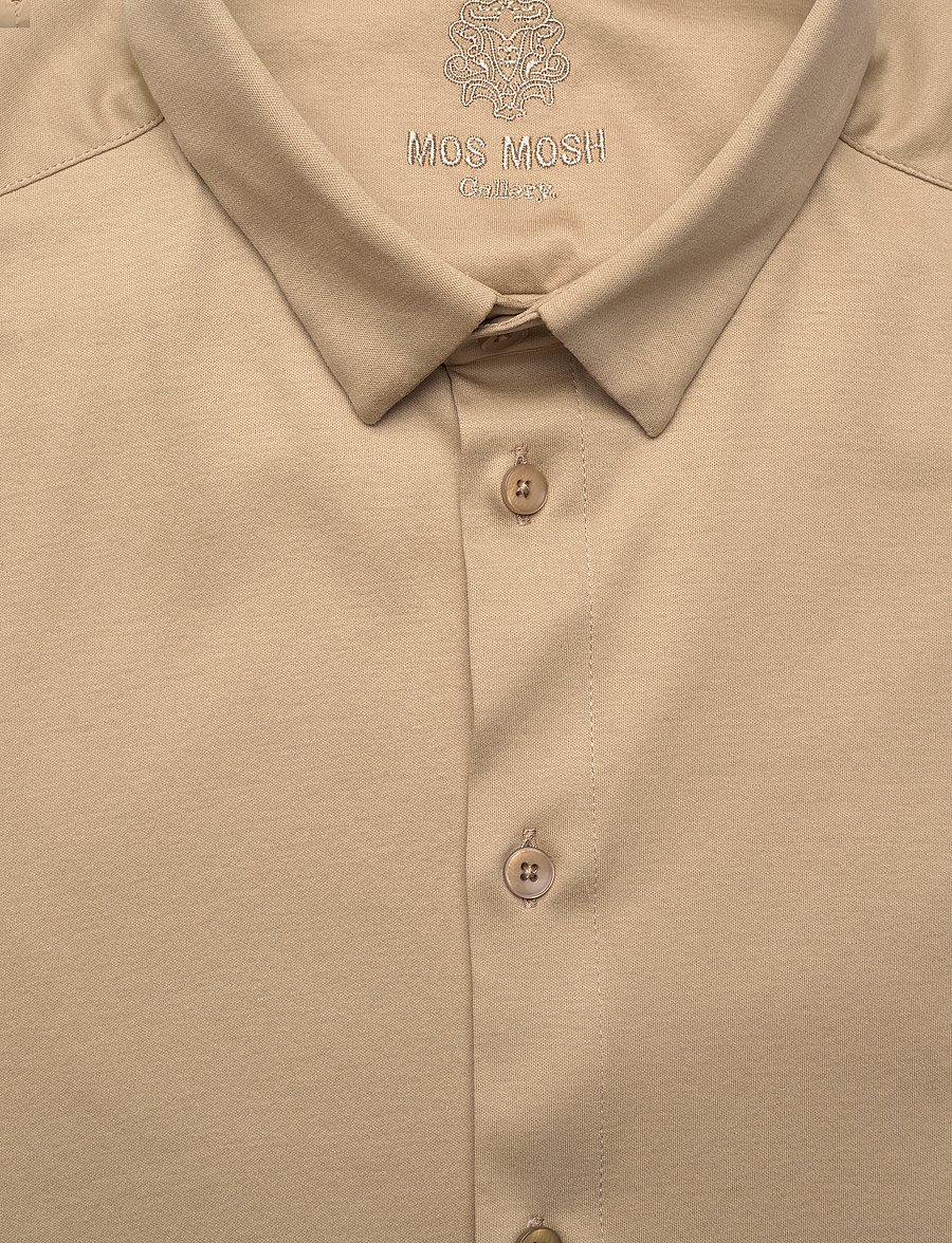 Mos Mosh Gallery - Marco Crunch Jersey Shirt - casual hemden - light sand - 2