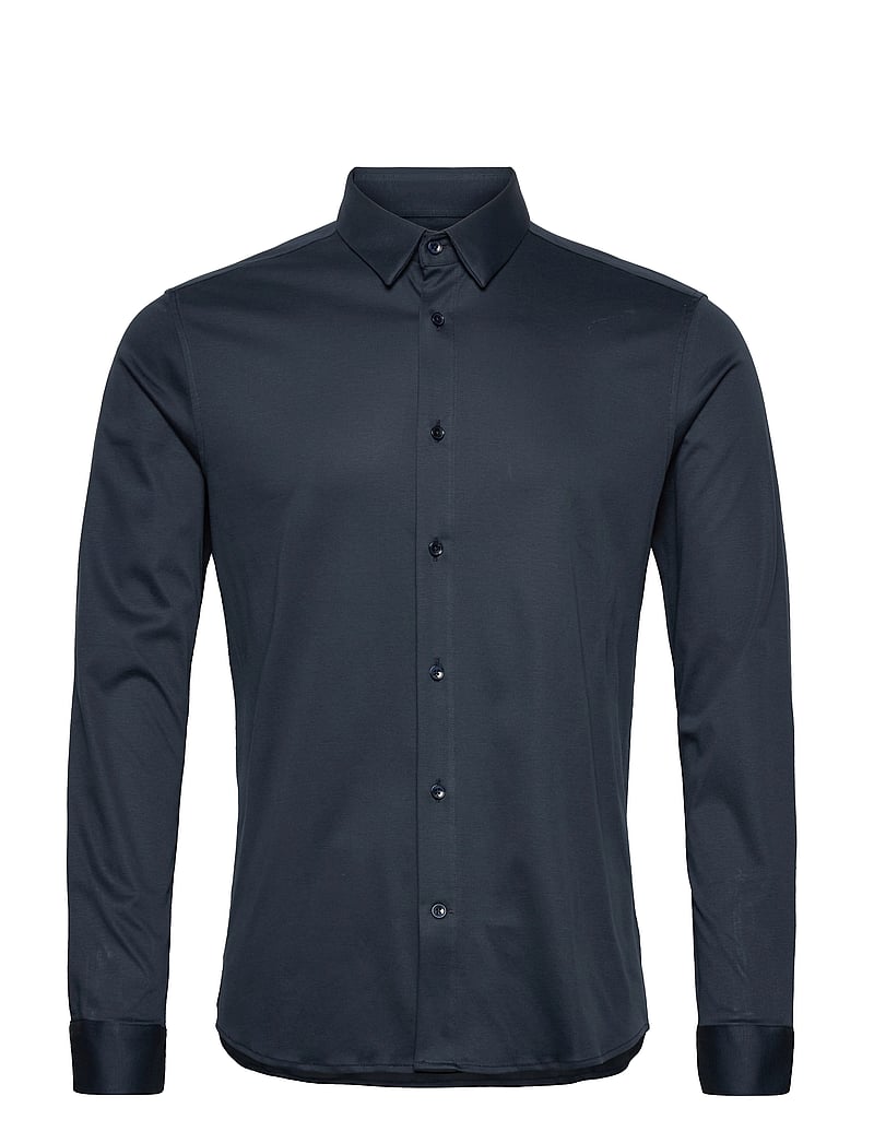 Mos Mosh Gallery - Marco Crunch Jersey Shirt - casual skjorter - navy - 1