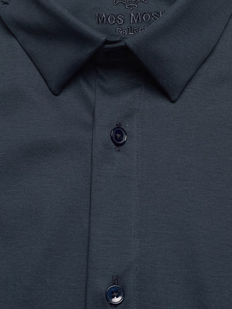Mos Mosh Gallery - Marco Crunch Jersey Shirt - casual skjorter - navy - 3