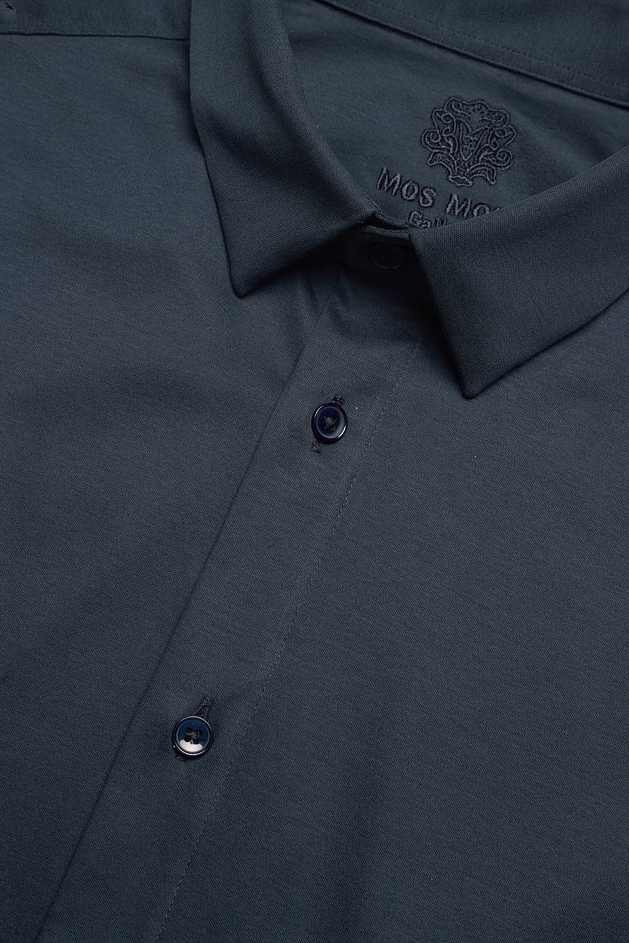 Mos Mosh Gallery - Marco Crunch Jersey Shirt - casual hemden - navy - 4